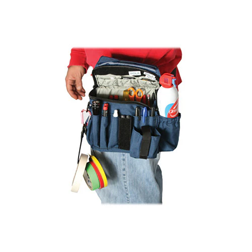 Porta Brace AC-3 Assistant Camera Pouch with Shoulder Strap (Large, Signature Blue) - Image 3