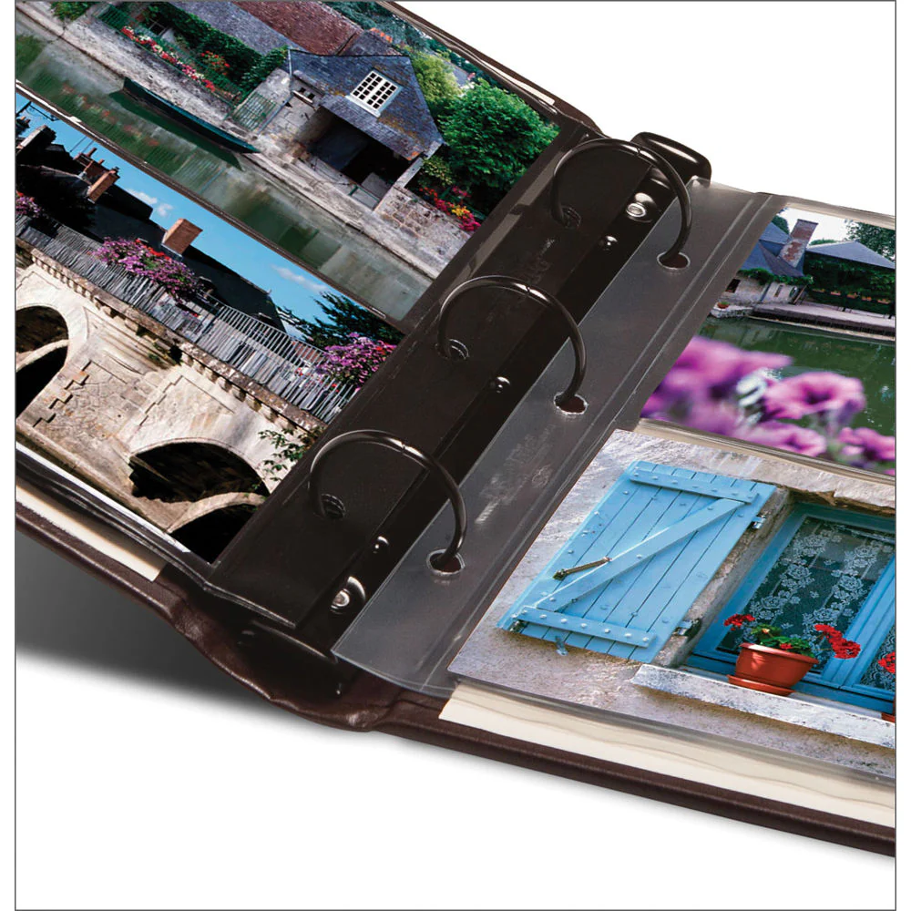 Print File Gallery Leather Presentation C-Series Album with Window (Mocha, 9 x 8") - Image 3