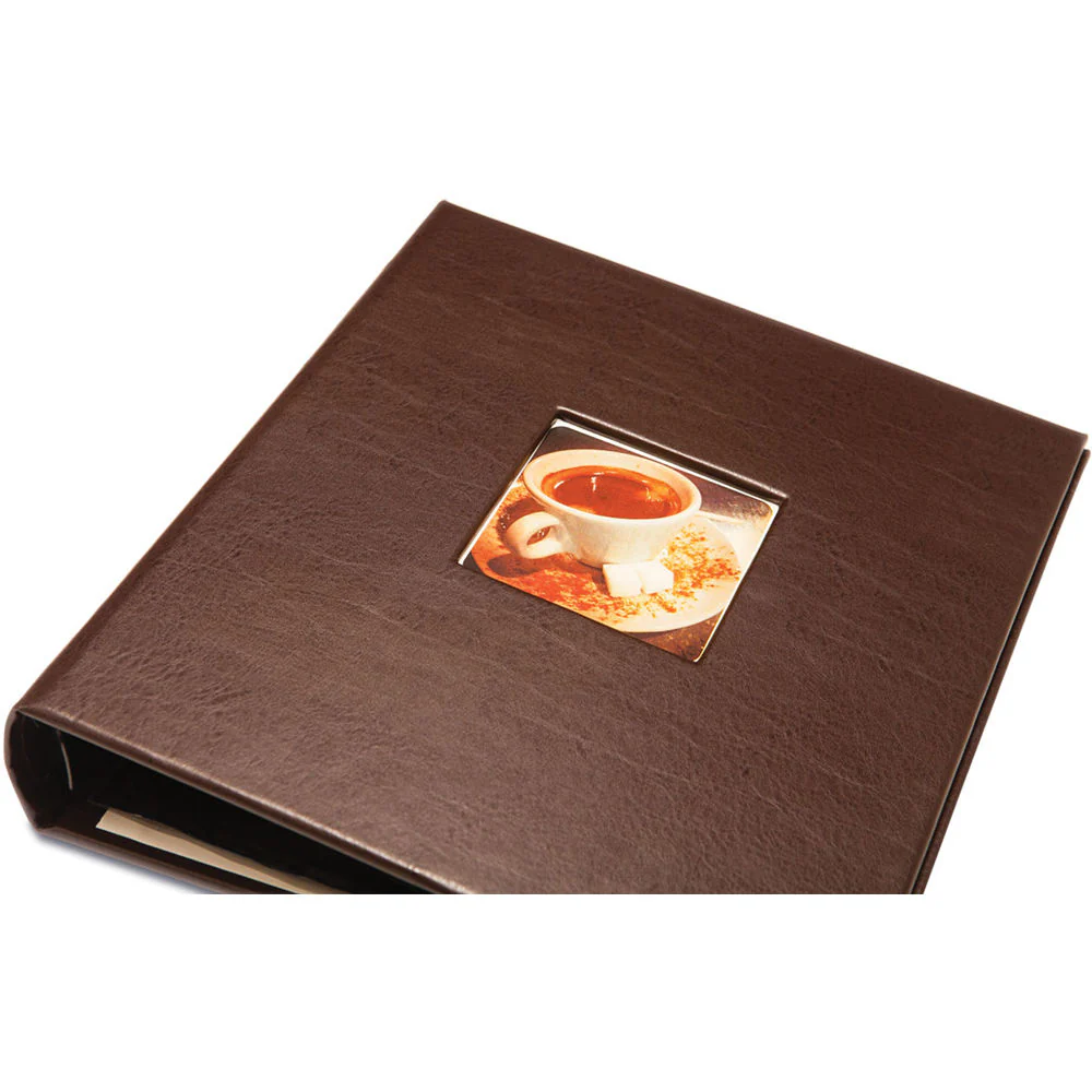 Print File Gallery Leather Presentation C-Series Album with Window (Mocha, 9 x 8") - Image 4
