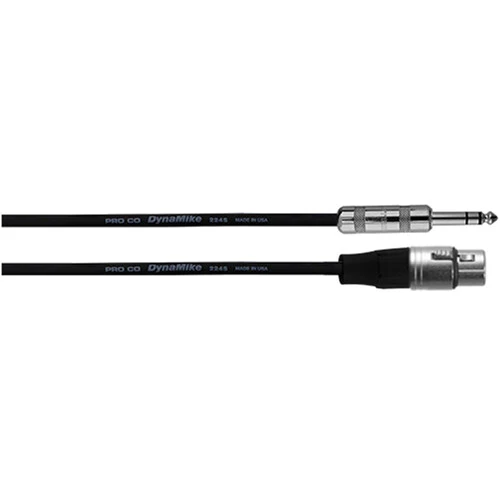 Pro Co Sound Excellines Stereo 1/4" Phone Male to XLR Female Cable - 3' - Image 2