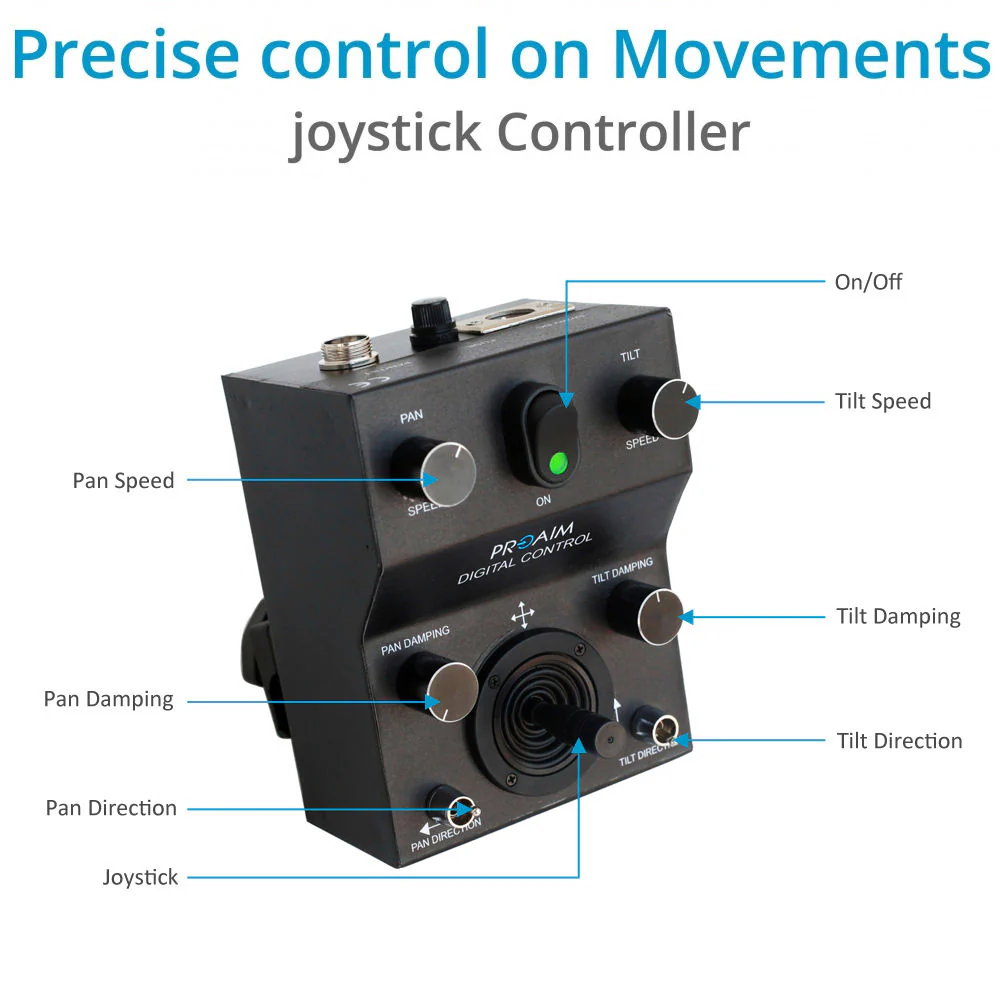 Proaim Jr Pan/Tilt Head with Joystick Control (12 VDC) - Image 5
