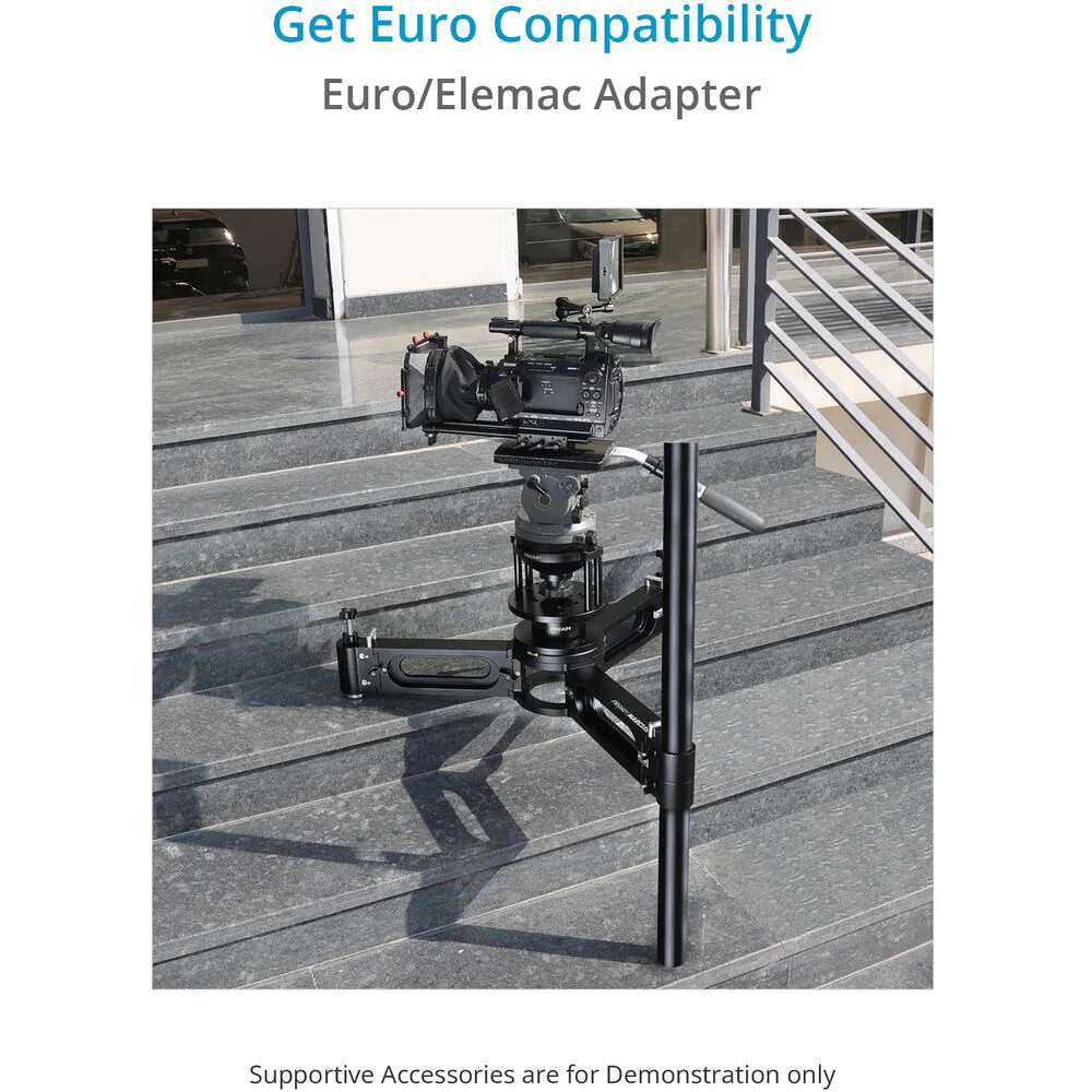 Proaim Marcus Camera Dolly with Euro/Elemac Bazooka Adapter Mount - Image 4