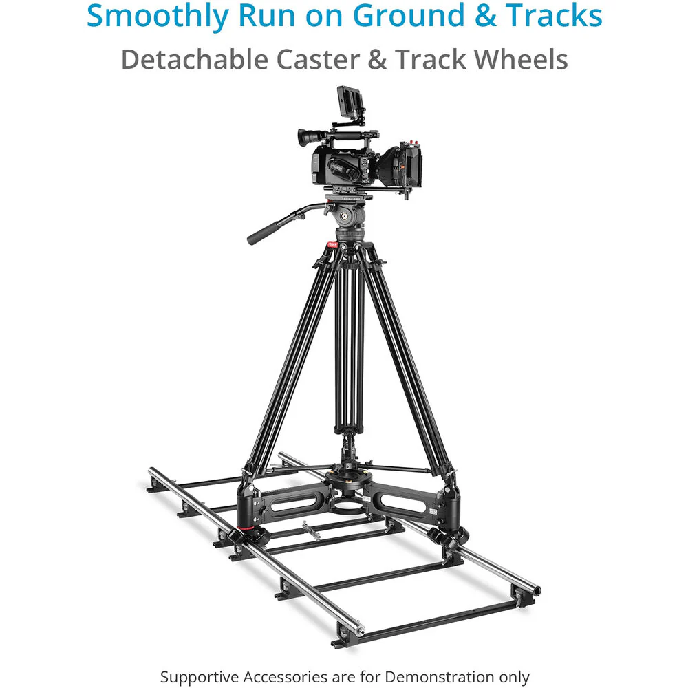 Proaim Marcus Camera Dolly with Euro/Elemac Bazooka Adapter Mount - Image 6