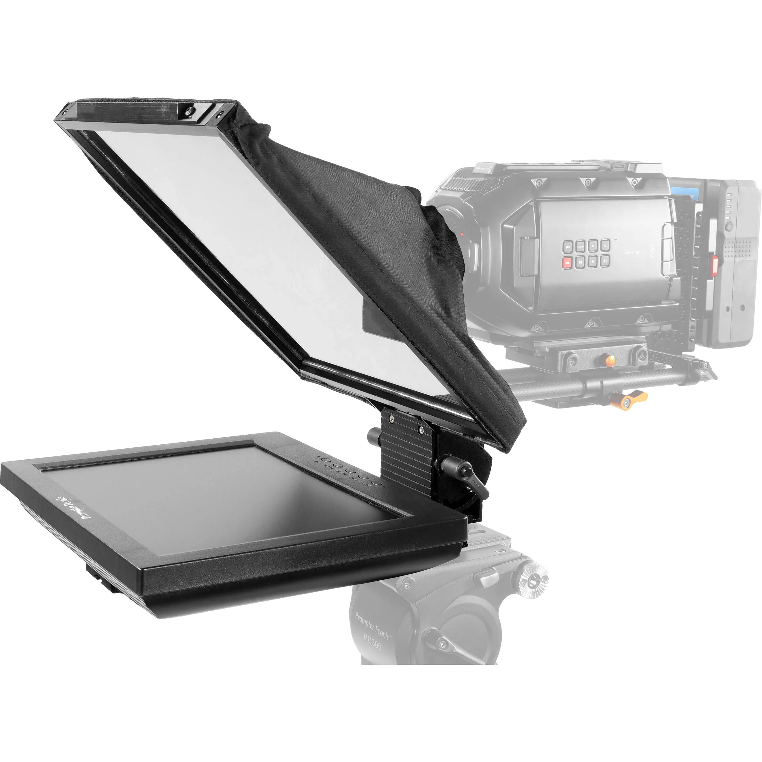 Prompter People PAL12 Prompter Pal Teleprompter with Auto-Reversing Monitor, 12 x 12" Glass, and Camera Sled - Image 28