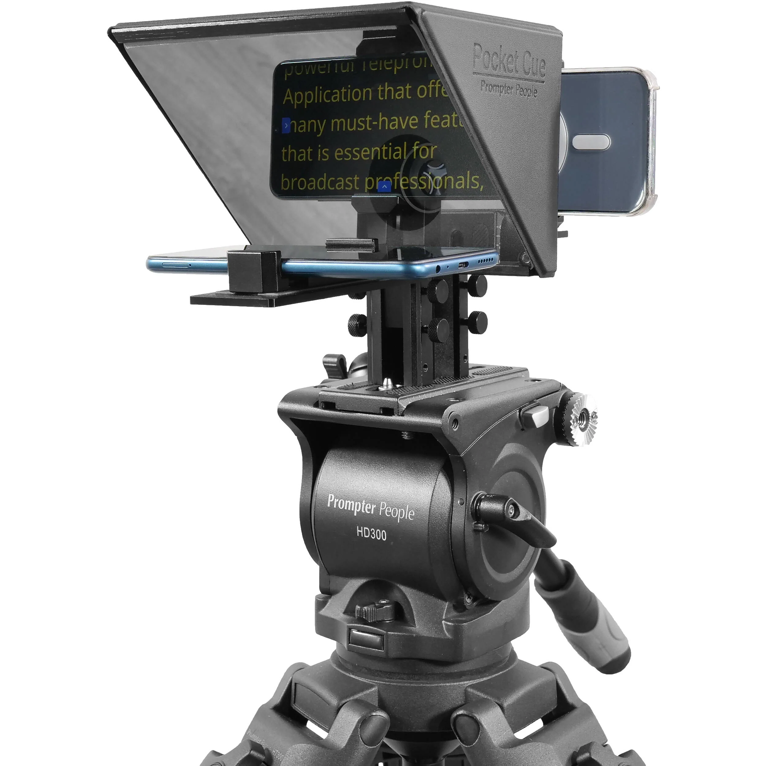 Prompter People Pocket Cue V2 Compact Prompter with Talent Monitor for Smartphones - Image 5