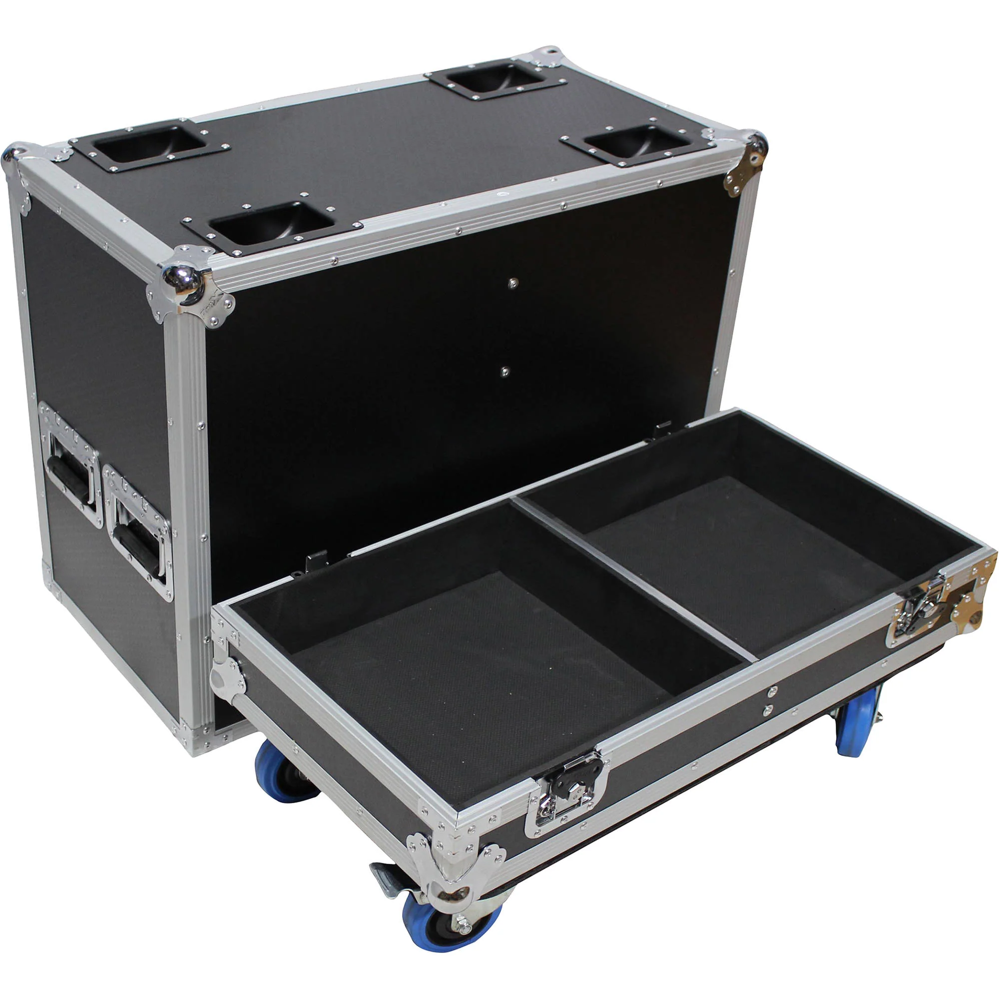 ProX Universal Dual ATA-Style Speaker Flight Case for 15" Speakers (Black) - Image 4