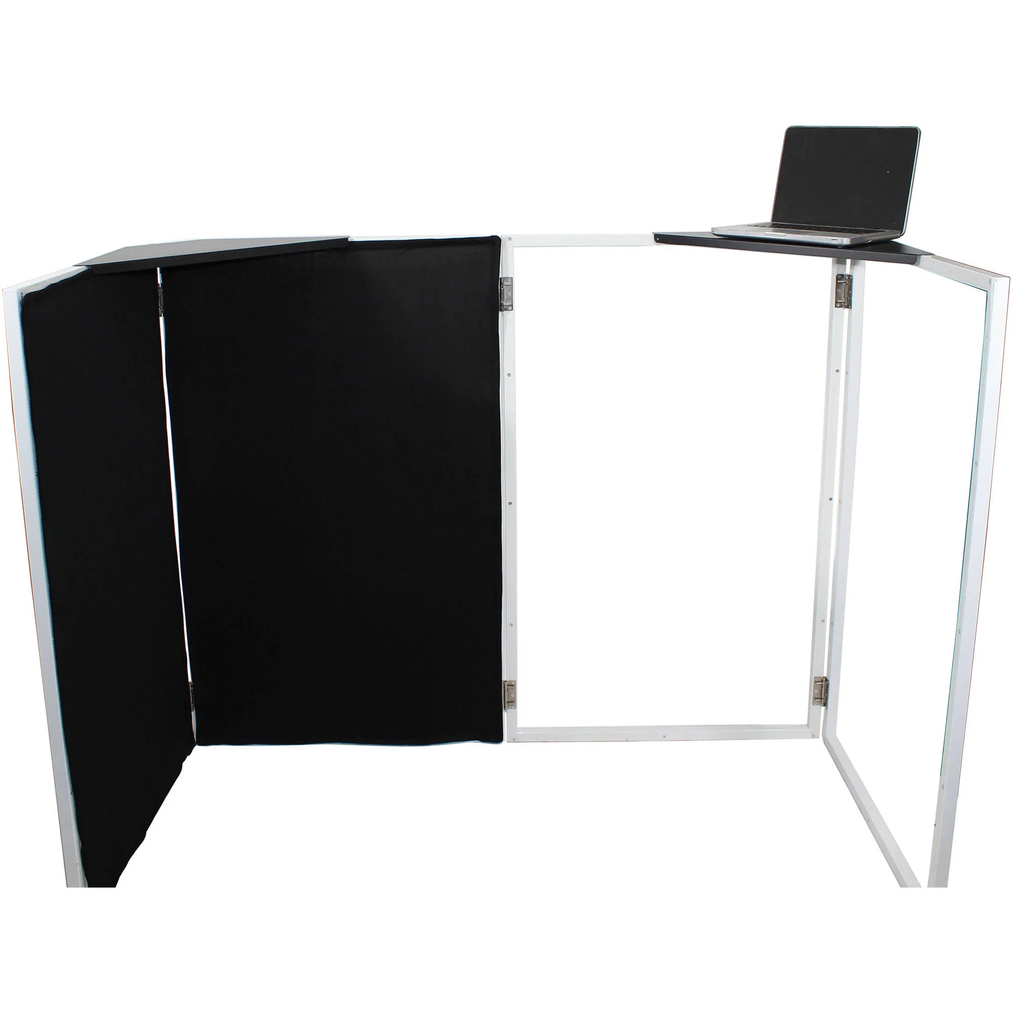 ProX XF-CSB X2 Aluminum Corner Shelf for DJ Facade (Pair, Black) - Image 6
