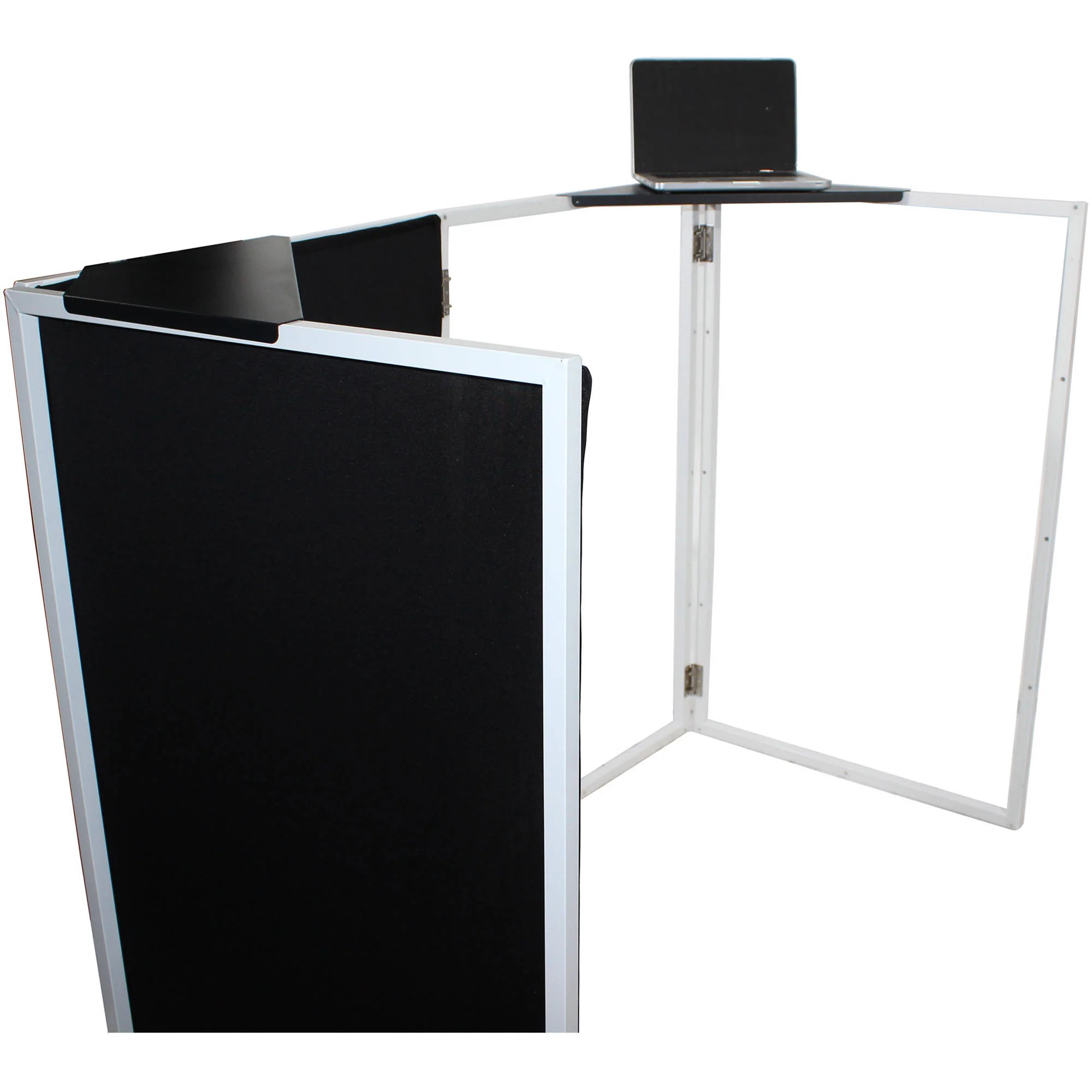 ProX XF-CSB X2 Aluminum Corner Shelf for DJ Facade (Pair, Black) - Image 7