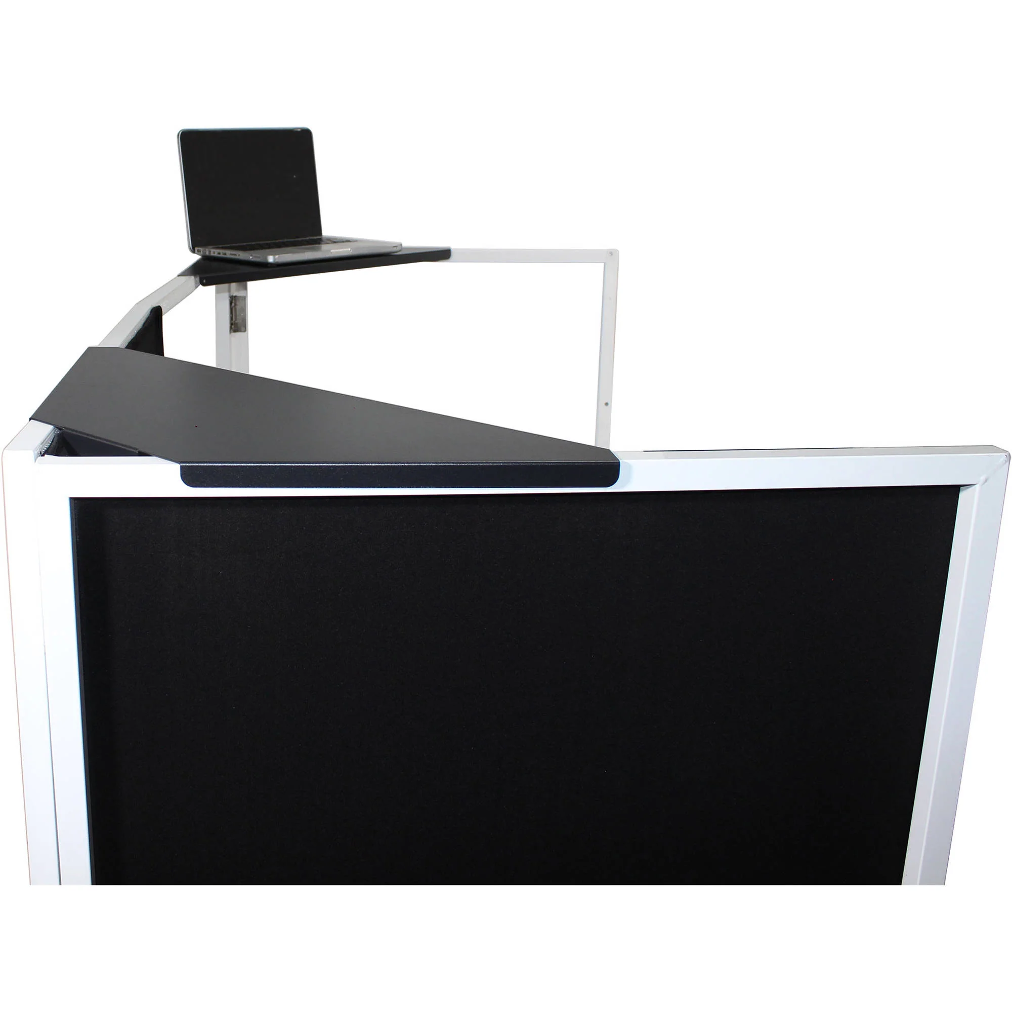 ProX XF-CSB X2 Aluminum Corner Shelf for DJ Facade (Pair, Black) - Image 8