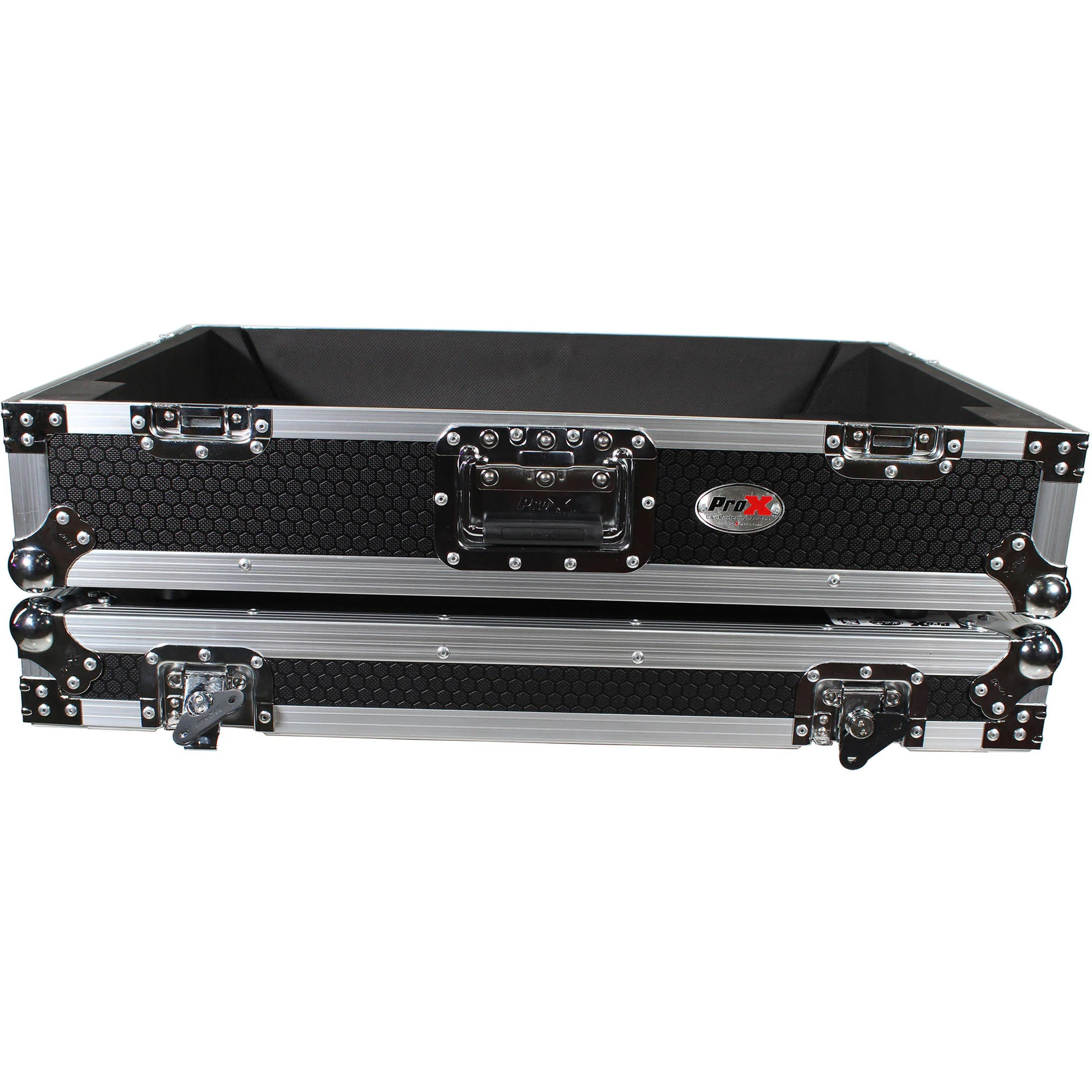 ProX XS-PRIME4 W Flight Case with 1 RU Rackspace and Wheels for Denon DJ Prime 4 (Silver on Black) - Image 19