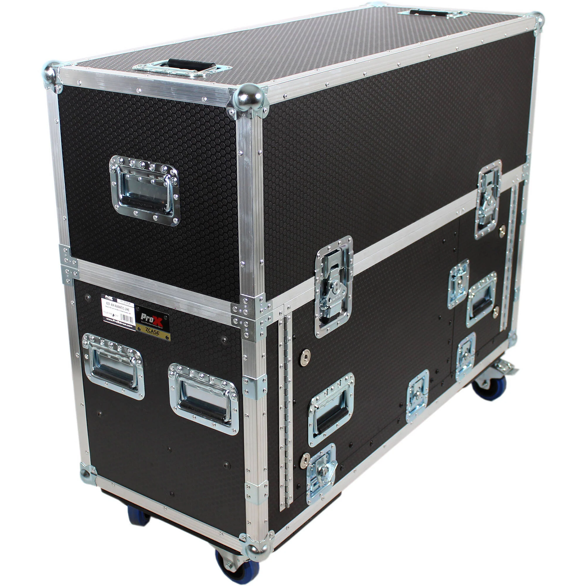 ProX ZCASE Flip-Ready Hydraulic Lift Console Case with 2 RU Rack for Allen and Heath Avantis - Image 2