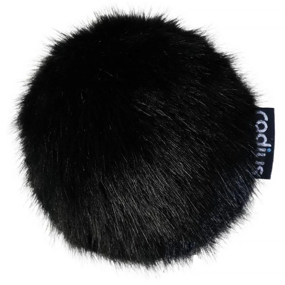 Radius Replacement Fur Windcover for Rycote BBG Windshield (Black, Single) - Image 2