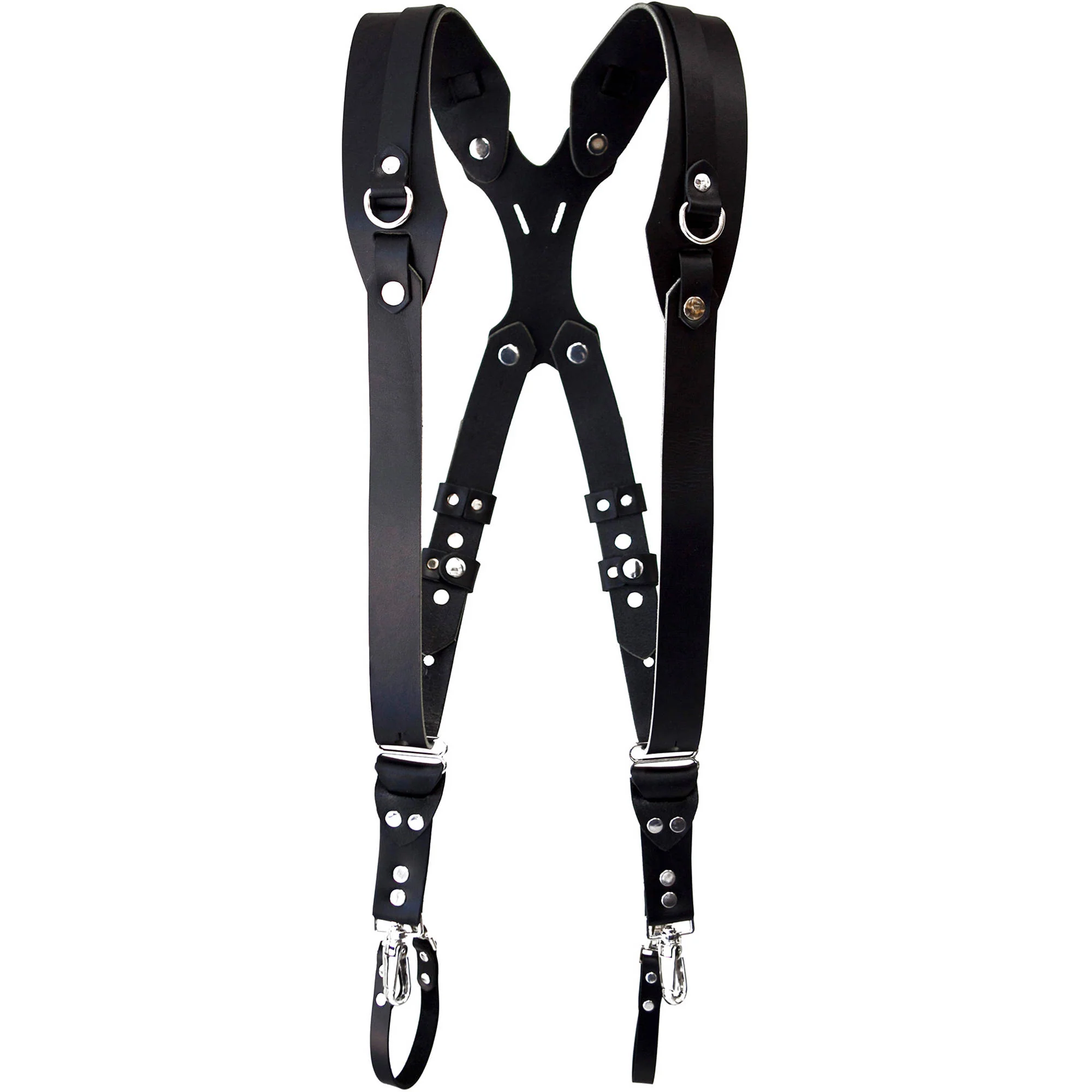 RL Handcrafts Clydesdale Pro Dual Leather Camera Harness (Small, Tan) - Image 8