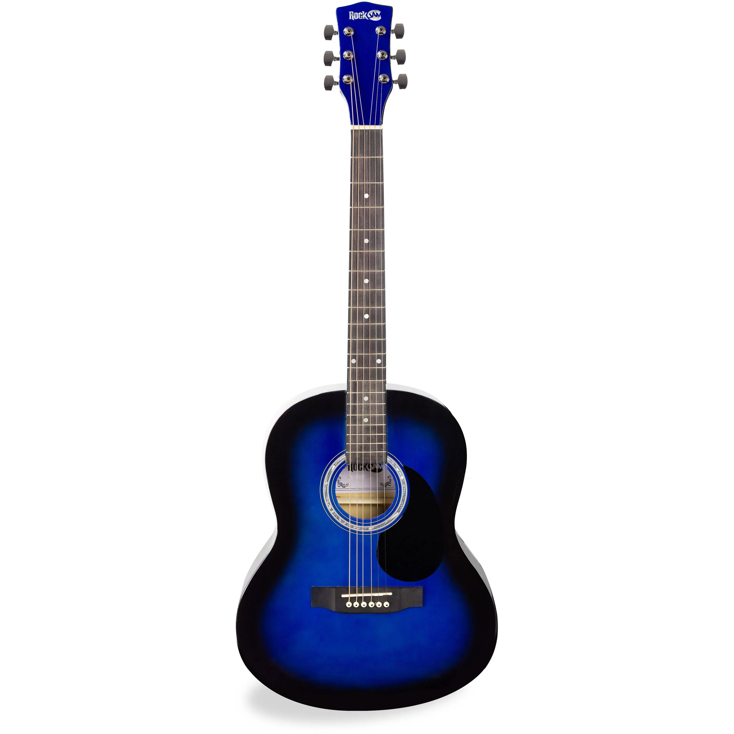 RockJam Full-Sized Acoustic Guitar Kit (Blue) - Image 4