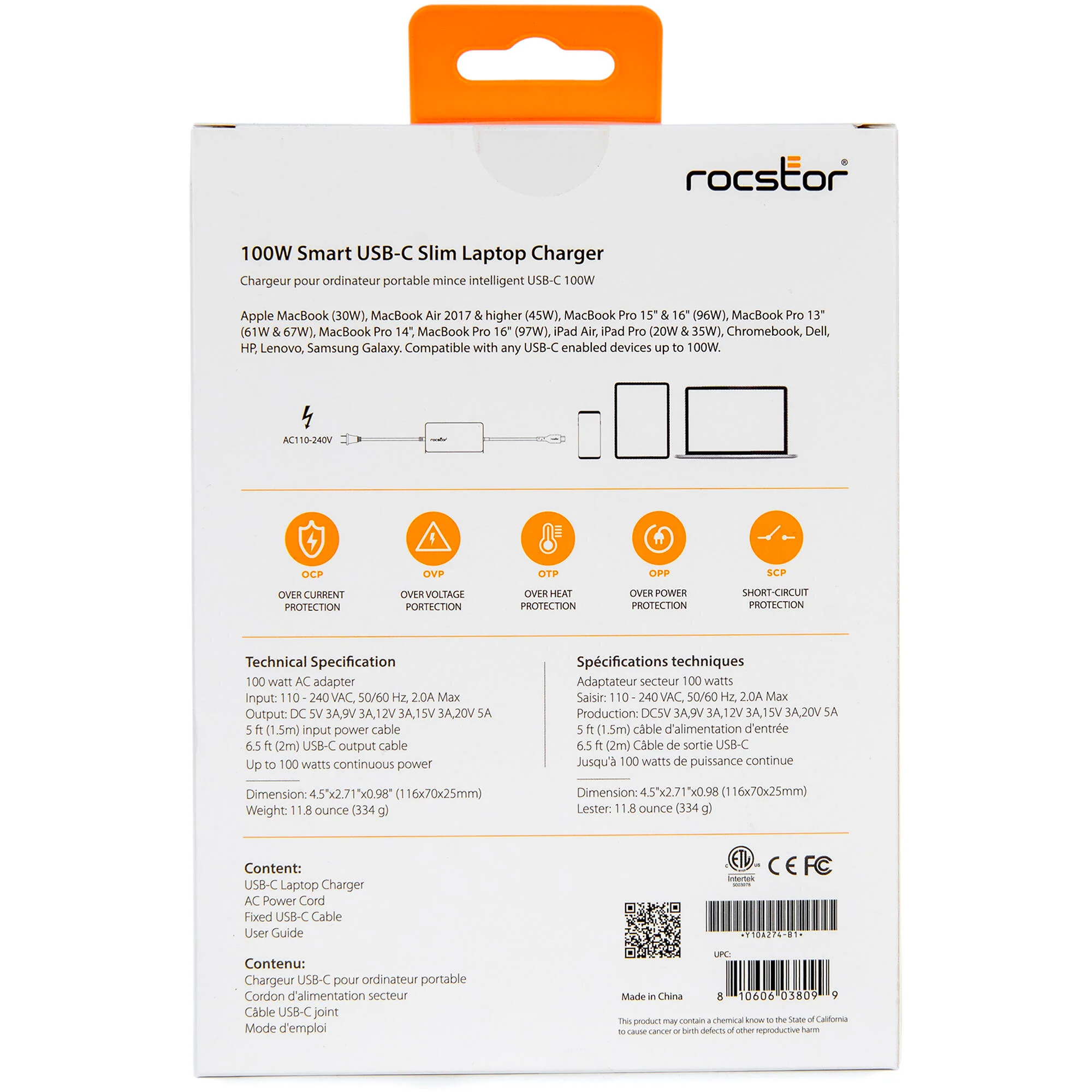Rocstor 100W Smart USB-C Slim Power Adapter - Image 7