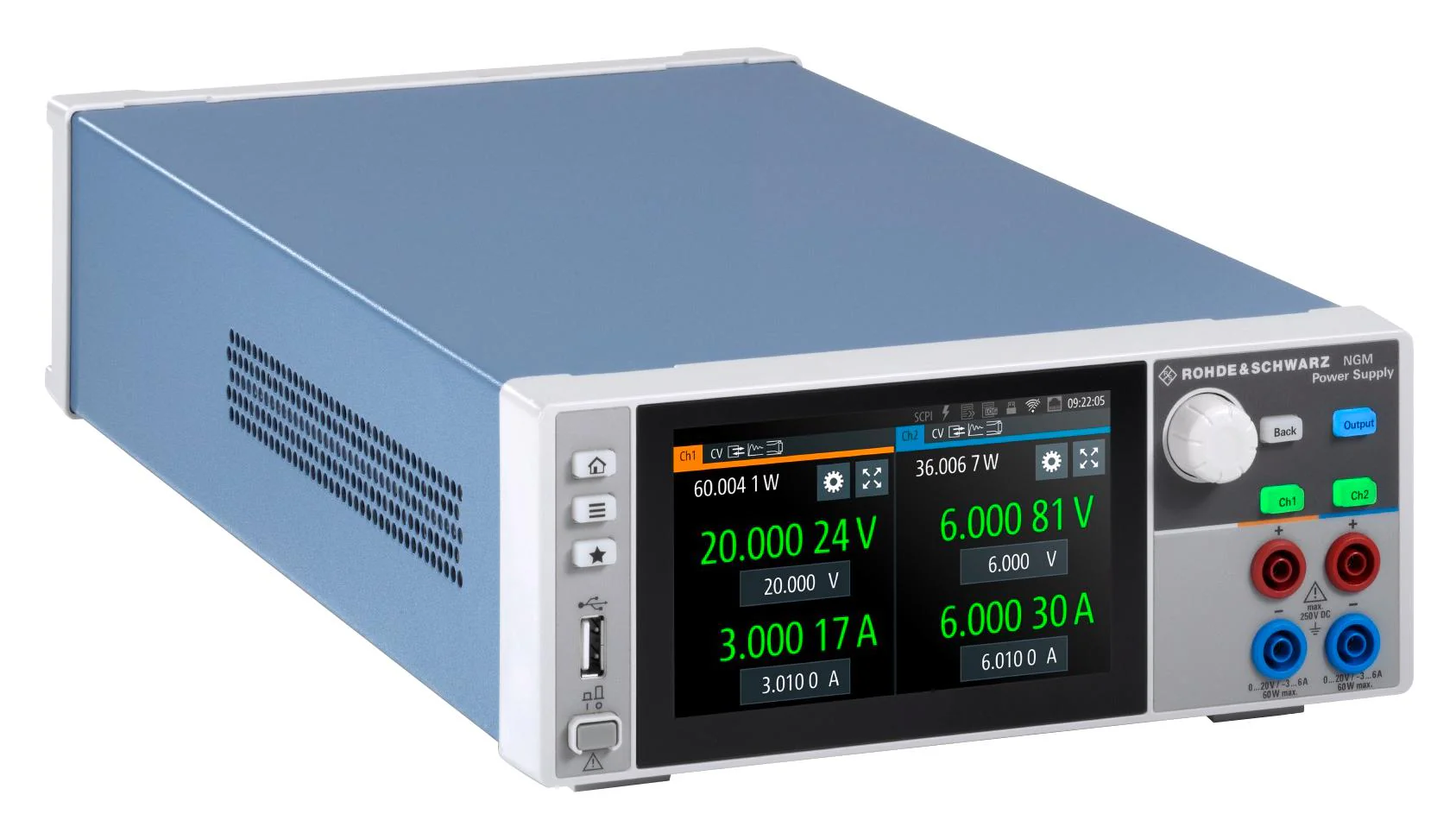 Rohde &amp; Schwarz NGM-COM2B Bench Power Supply Adjustable 4 Output 0 V 64 10 A - Image 6