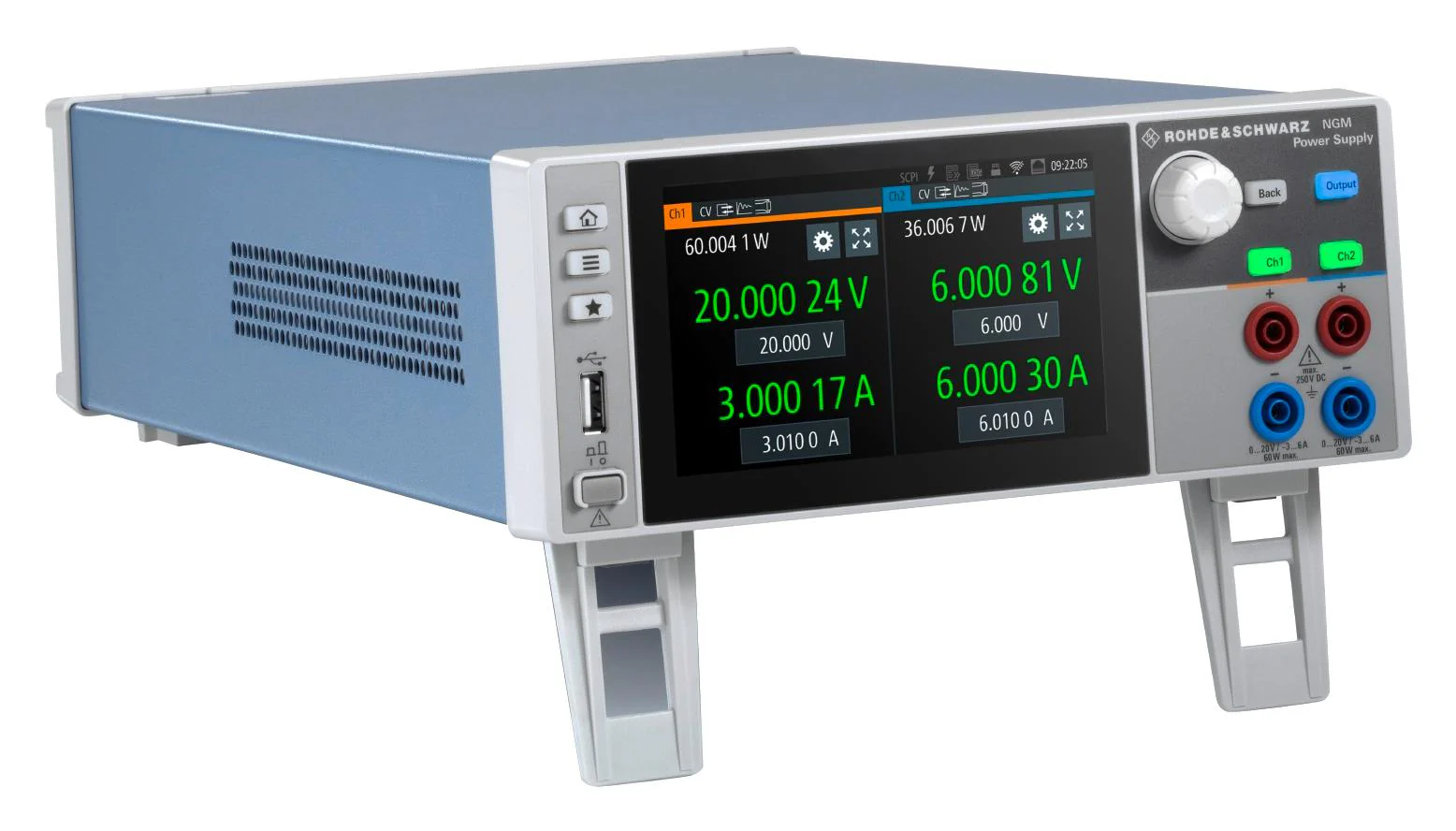 Rohde &amp; Schwarz NGM-COM2B Bench Power Supply Adjustable 4 Output 0 V 64 10 A - Image 9