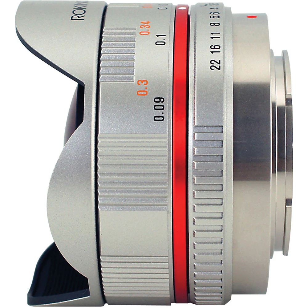 Rokinon 7.5mm f/3.5 Ultra Wide-Angle Fisheye Lens for Micro 4/3 (Silver) - Image 4