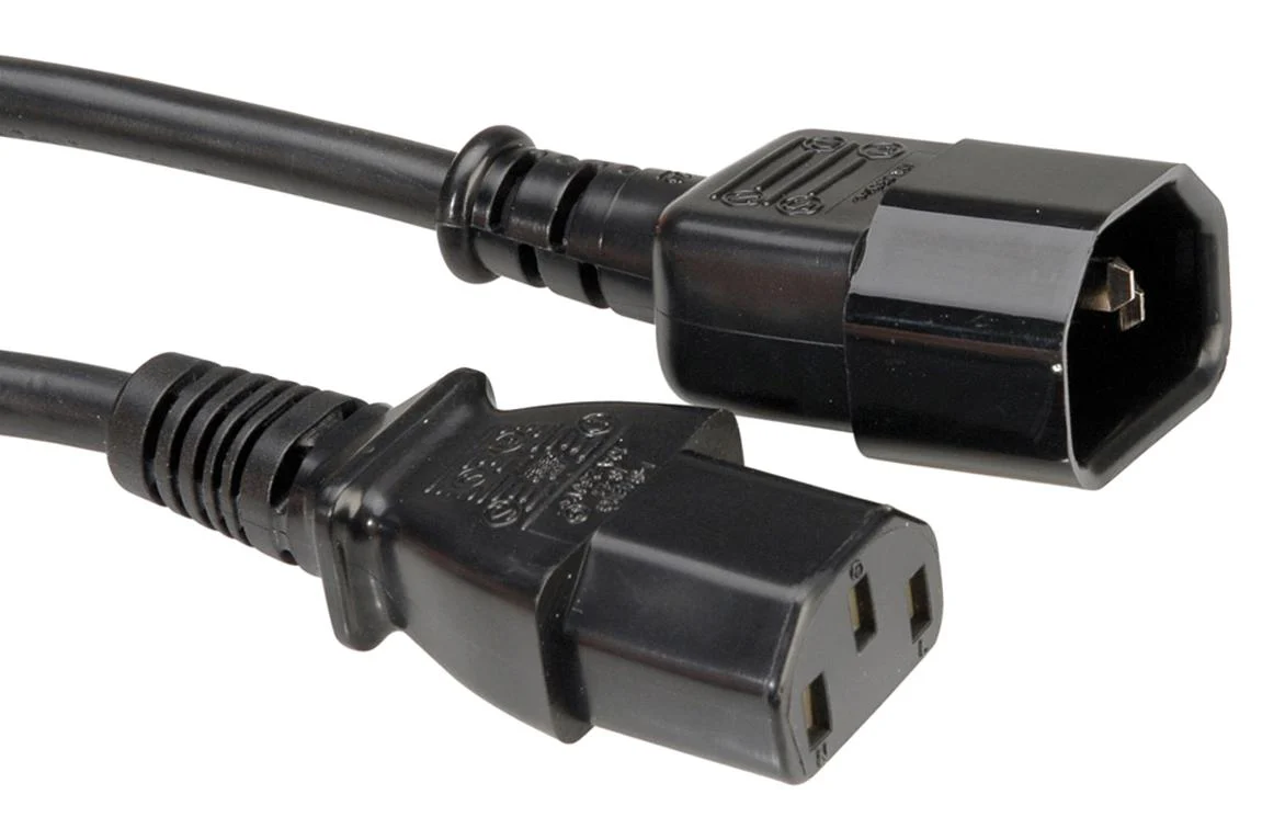 Roline 19.08.1515 Mains Power Cord IEC 60320 C14 to C13 1.8 m 10 A 250 V Black