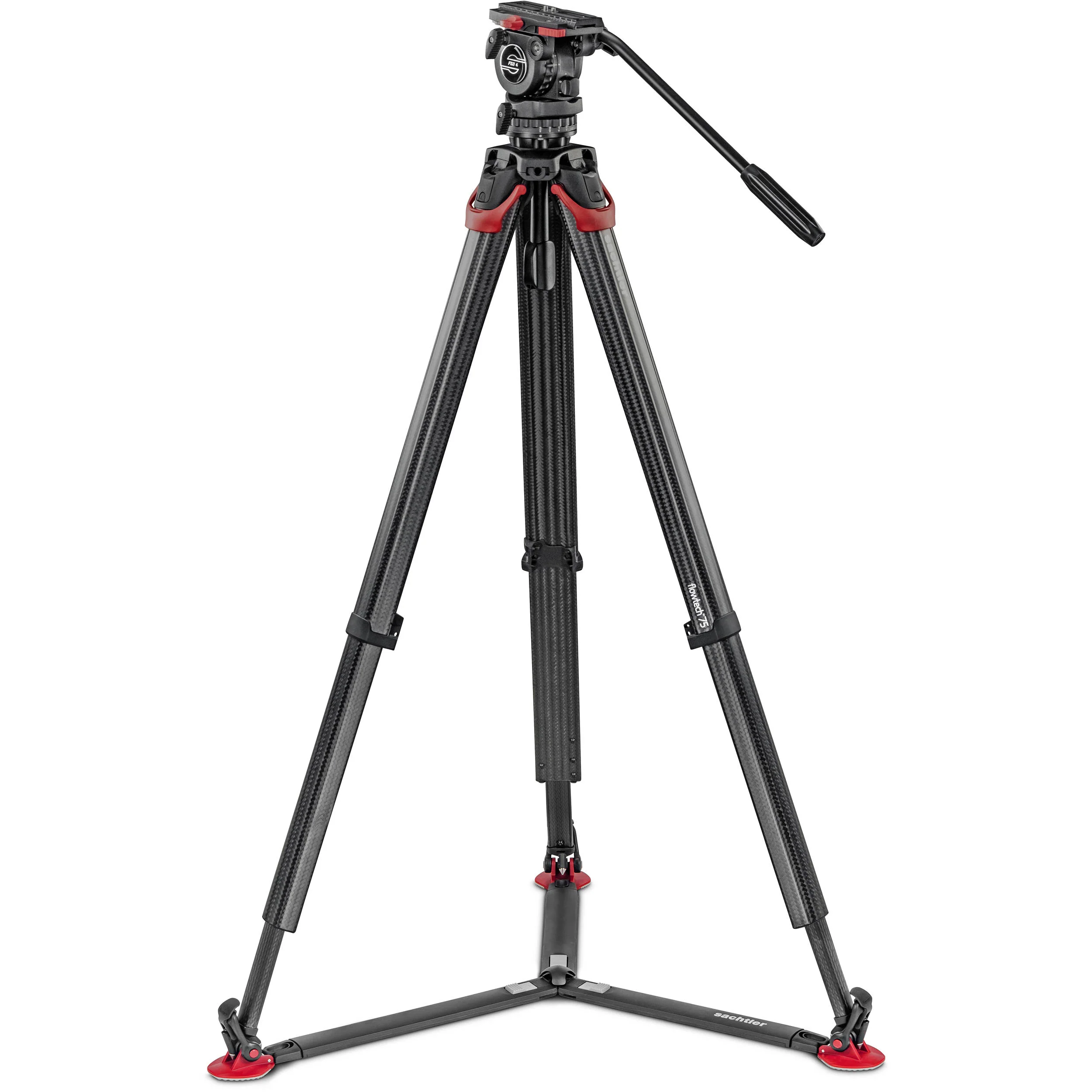 Sachtler FSB-4 Fluid Head & flowtech 75mm Tripod System with Carry Handle & Bag - Image 2