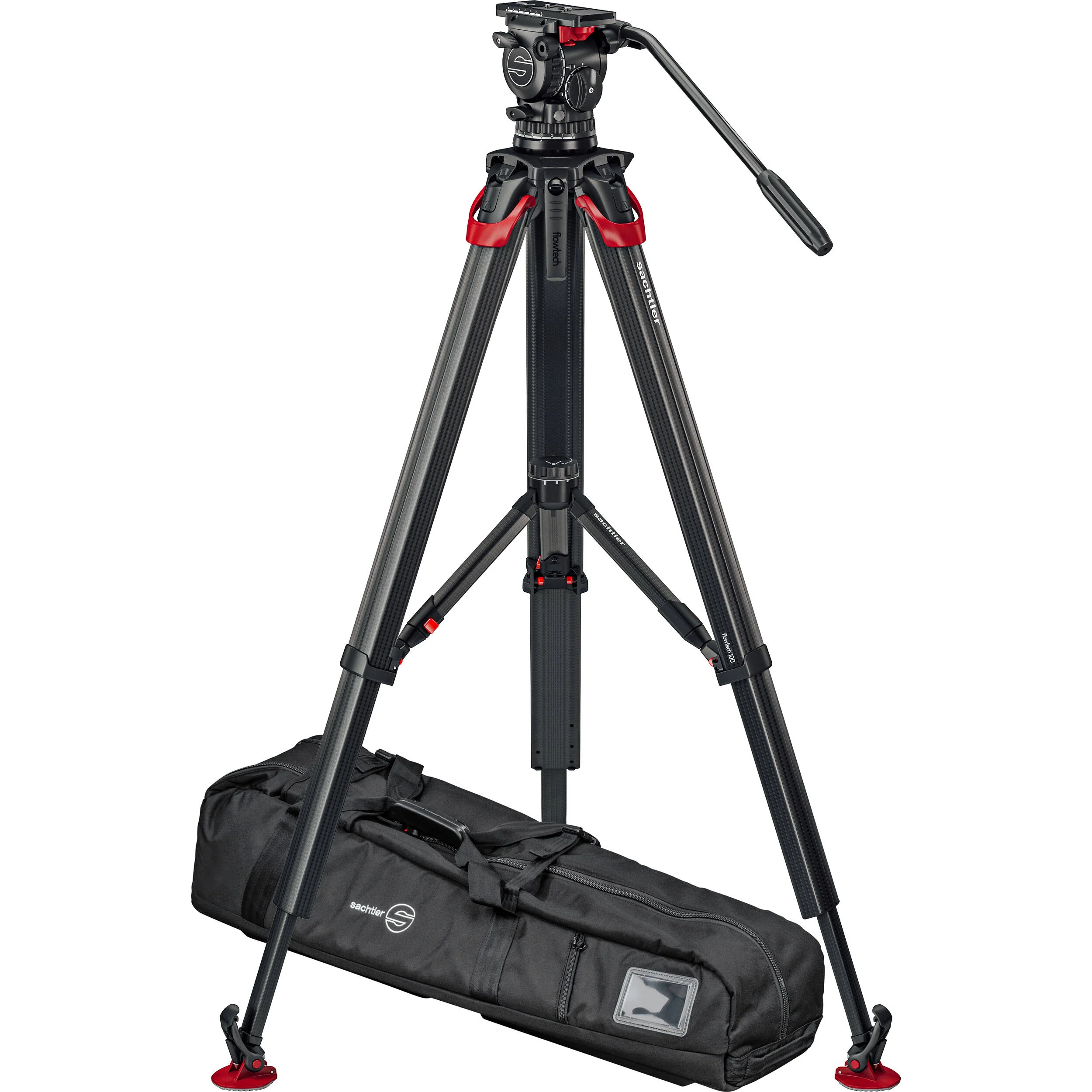 Sachtler System aktiv10T & flowtech 100 with Mid-Level Spreader - Image 5