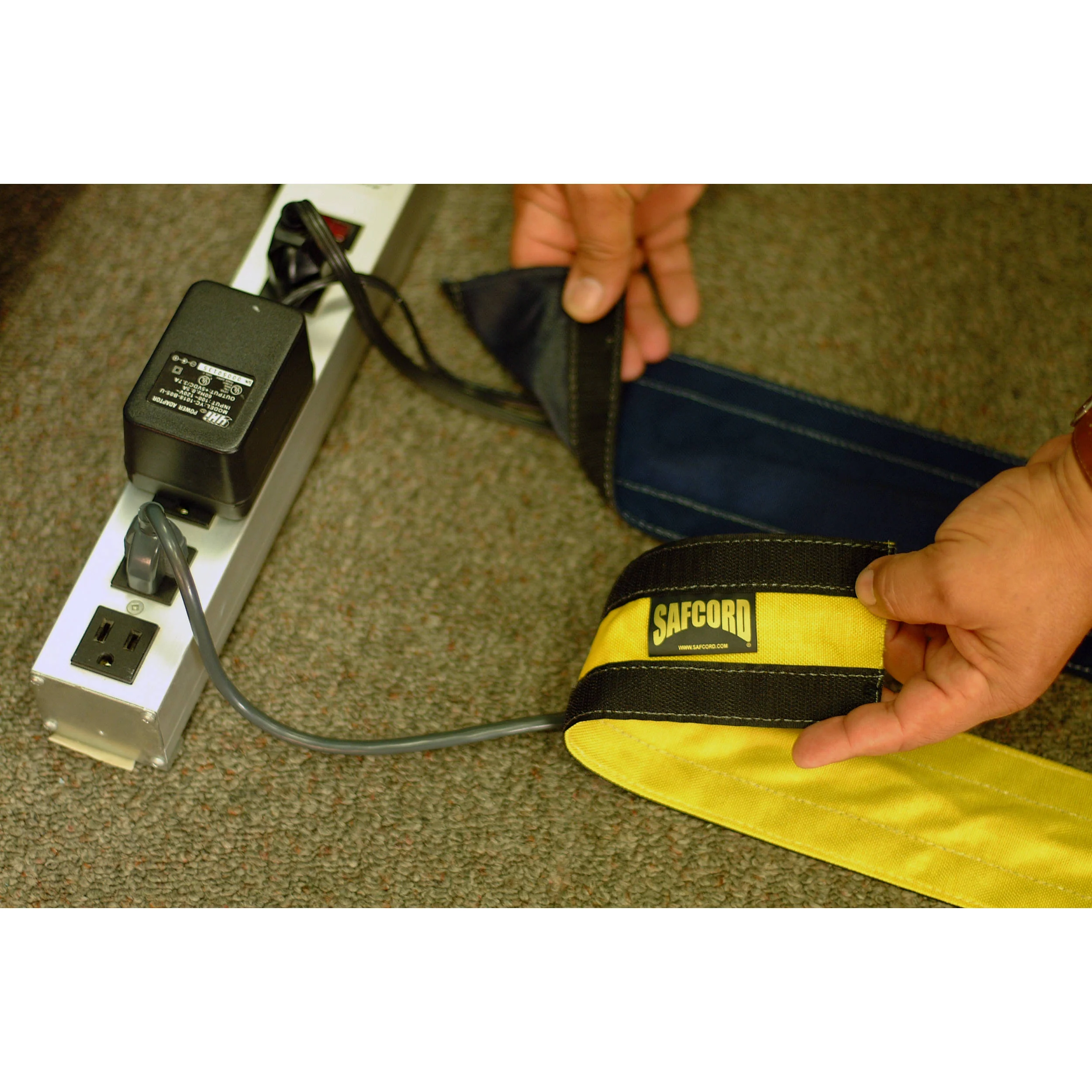 Safcord Cord and Cable Protector for Carpet (3" x 12', Blue) - Image 3