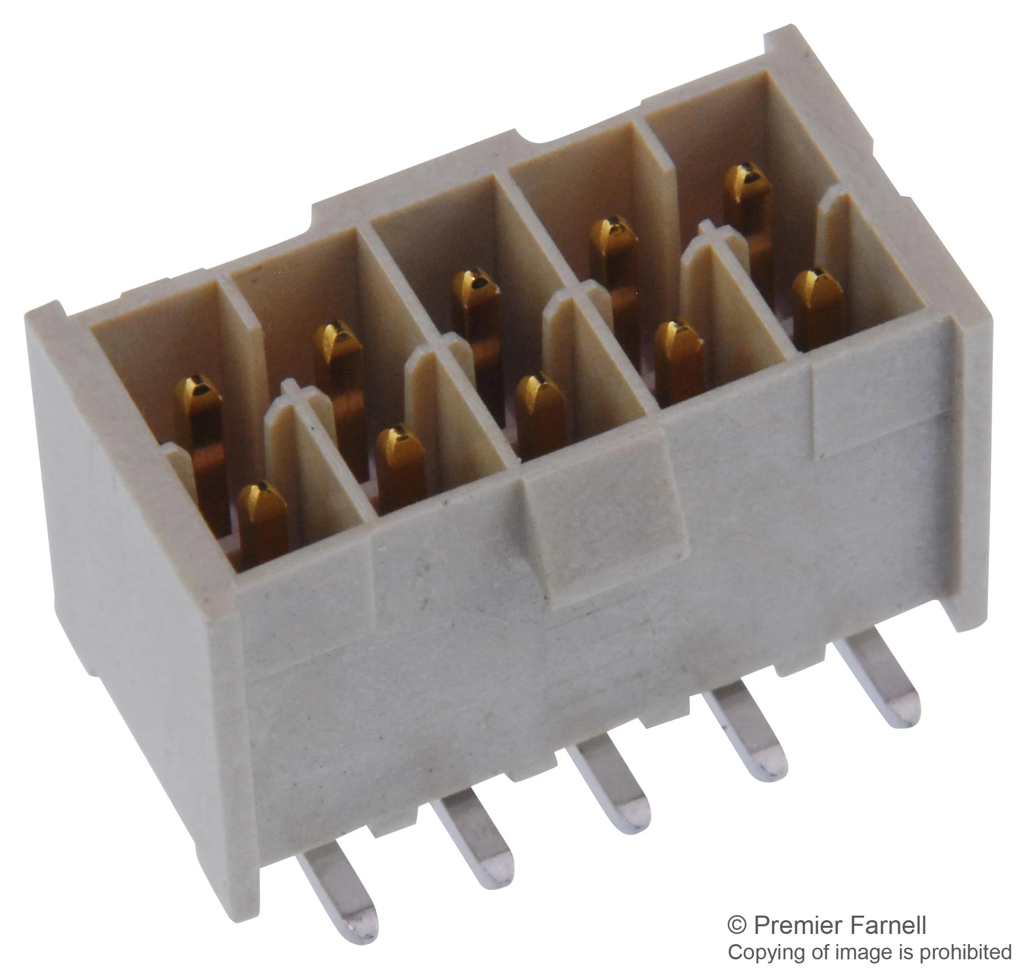 SAMTEC IPL1-104-01-L-D-RA-K Pin Header, Wire-to-Board, 2.54 mm, 2 Rows, 8 Contacts, Through Hole Right Angle, Mini Mate IPL1