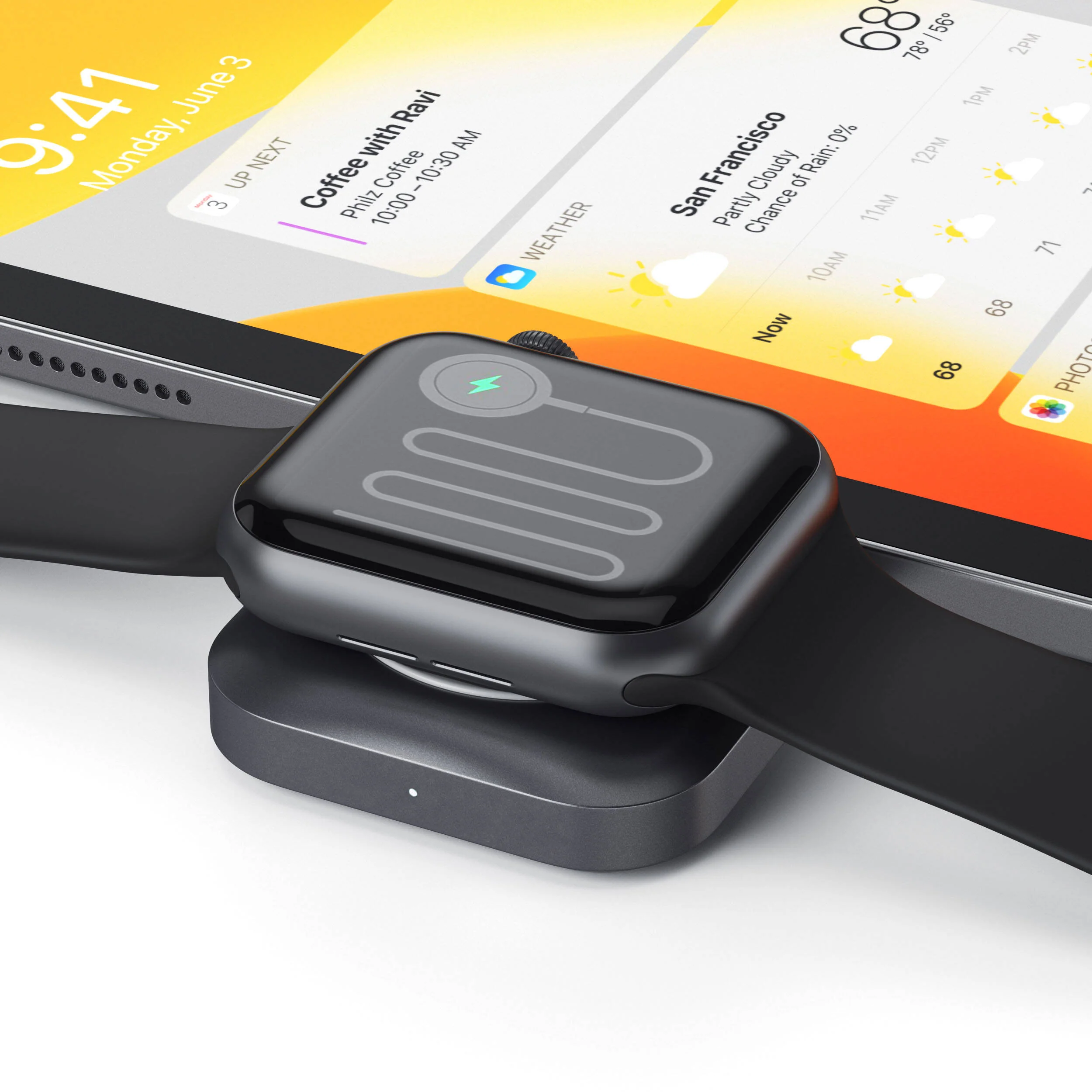 Satechi USB-C Magnetic Charging Dock (Black) - Image 5