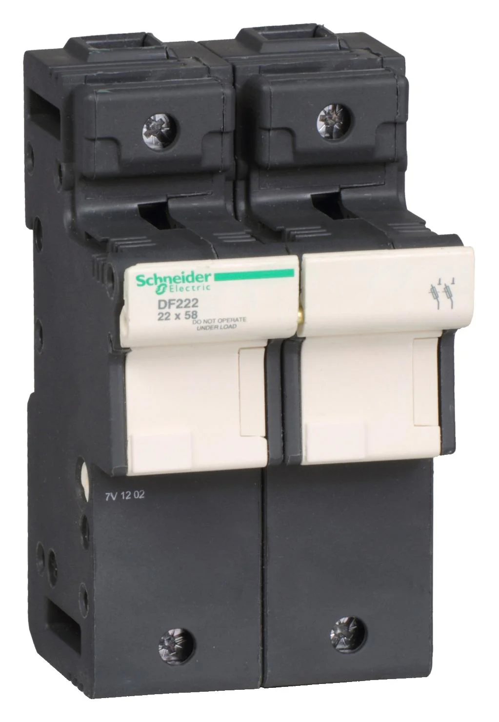 Schneider Electric DF222 DF222 Fuse Carrier Tesys DF Series 2P 125 A 690 VAC 22 mm X 58