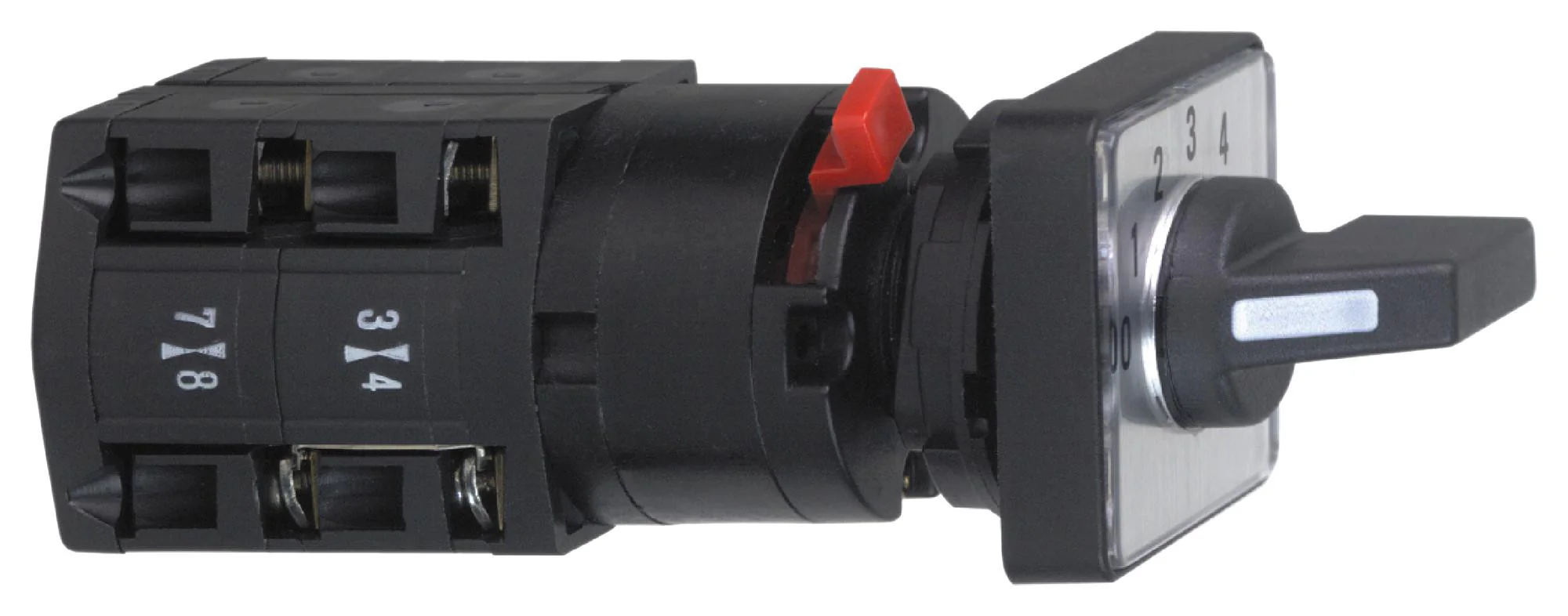 SCHNEIDER ELECTRIC K10D004NCH Rotary Switch, 4 Position, Non Illuminated, Harmony K10 Series, 60 �, 10 A, 10 A