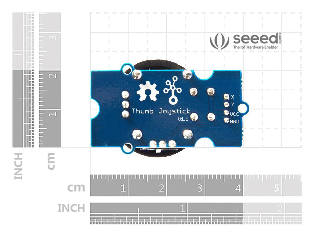 Seeed Studio 101020028 101020028 Thumb Joystick Module With Cable 4.75V to 5.25V Arduino &amp; Raspberry Pi Board - Image 3