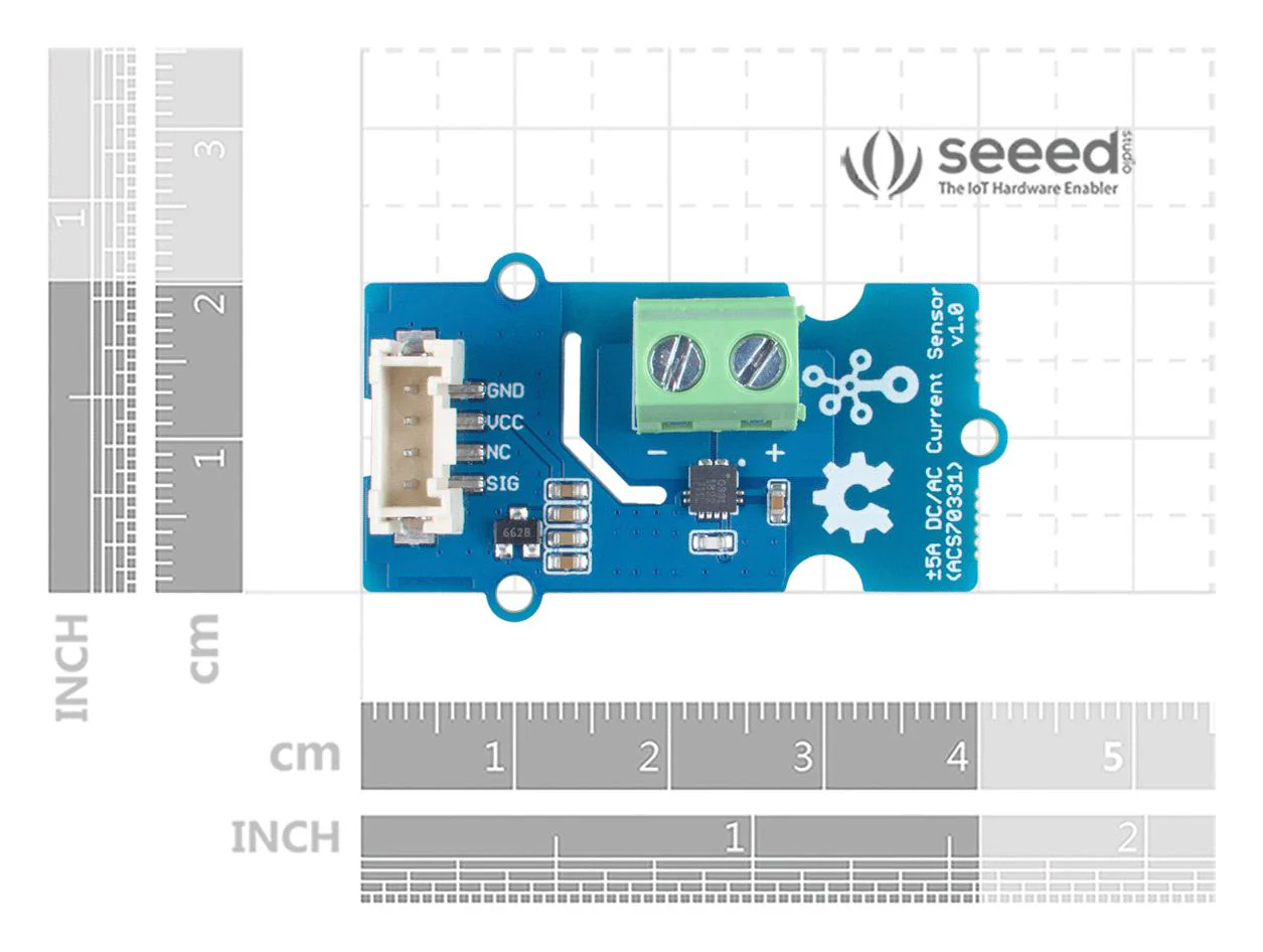 Seeed Studio 101020615 Current Sensor Board 3.3V / 5V &plusmn;5A DC/AC Arduino &amp; Raspberry Pi - Image 4