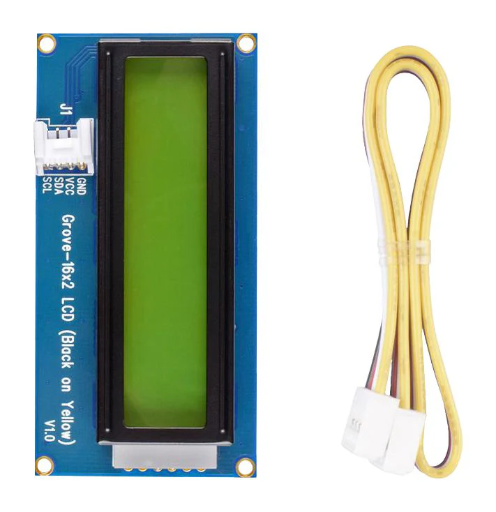 Seeed Studio 104020113 LCD&nbsp;Board Cable 16x2 Black on Yellow Arduino Raspberry Pi &amp; Ardupy Board - Image 4