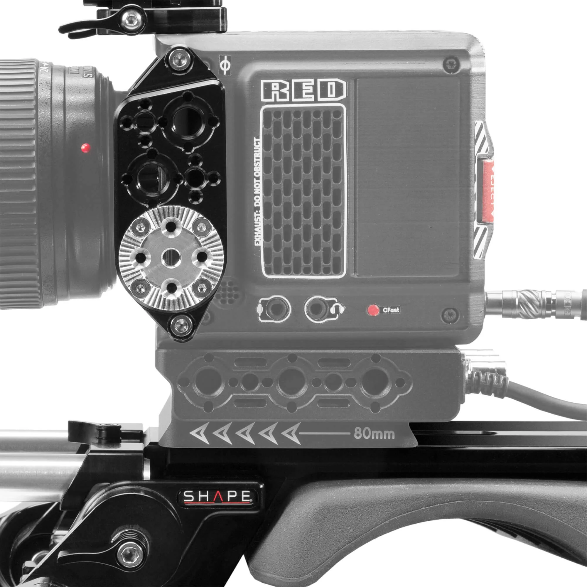 SHAPE Camera Cage, Top Handle & Shoulder Baseplate with Handgrips Kit for RED KOMODO - Image 5