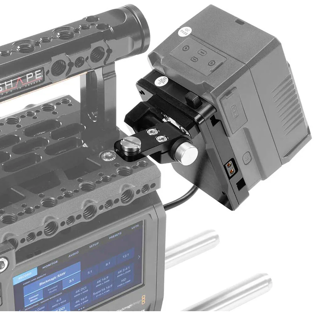 SHAPE Pivoting Battery Plate for Blackmagic Design PYXIS 6K (V-Mount) - Image 2