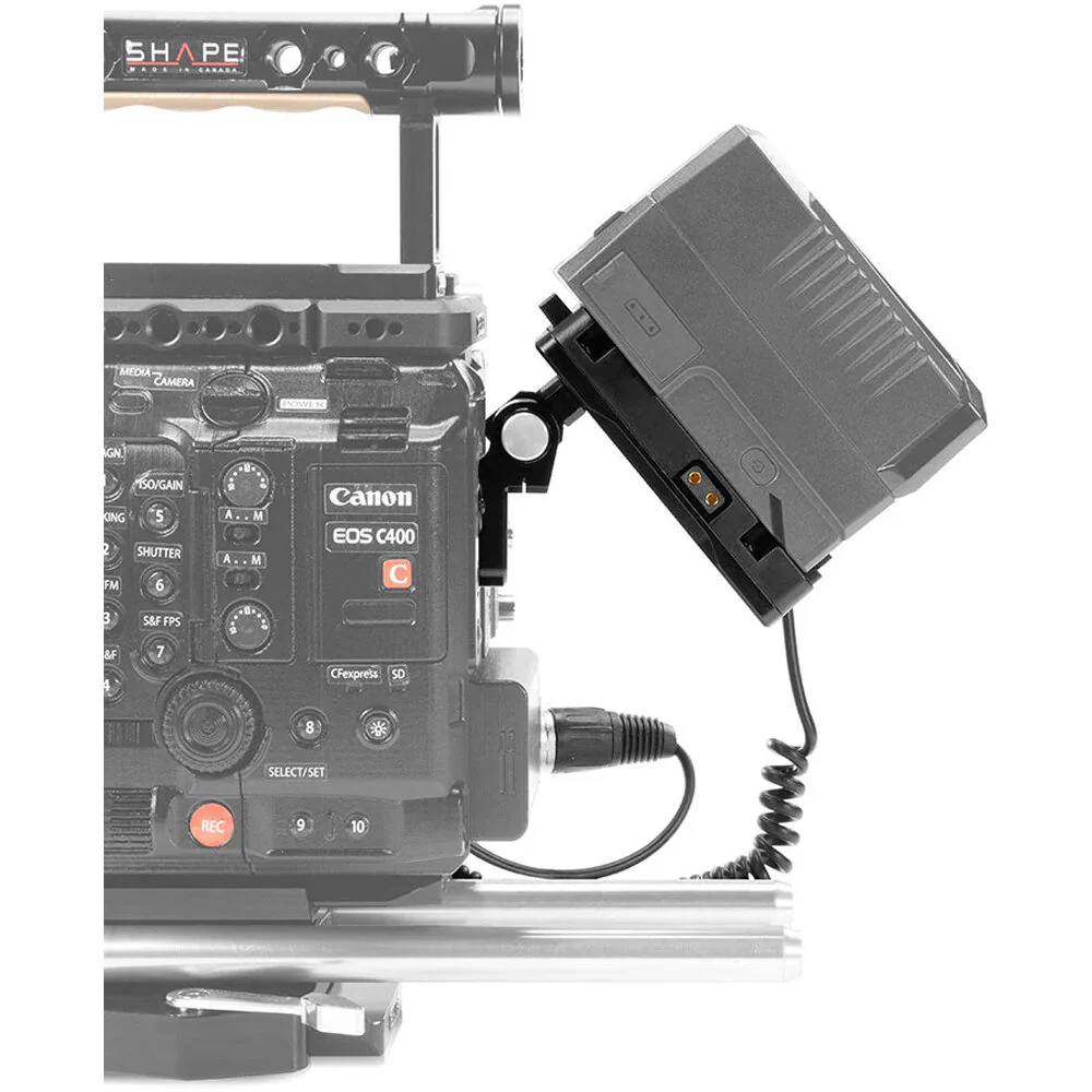 SHAPE Pivoting Battery Plate for Canon EOS C400 (V-Mount) - Image 2