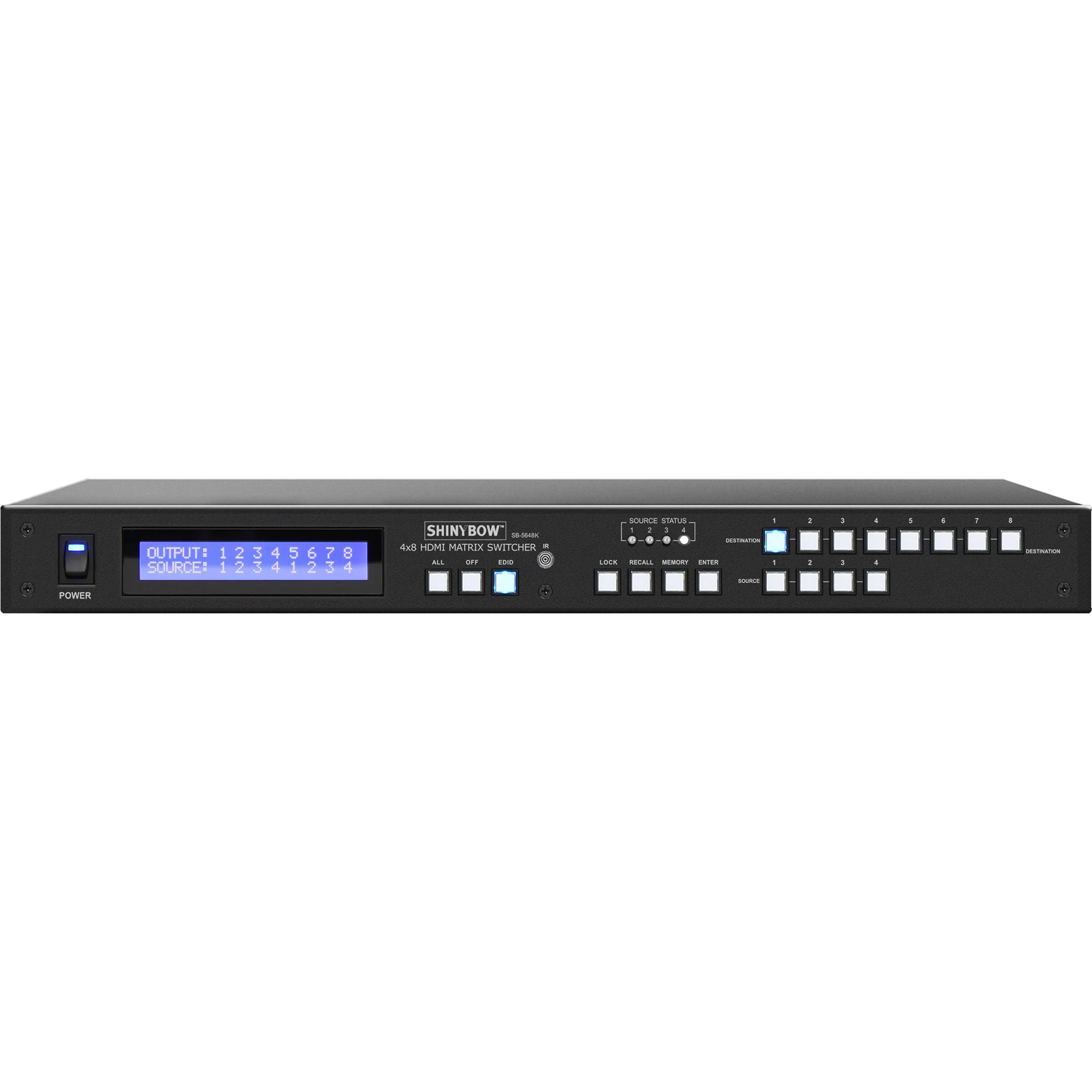 Shinybow 4x8 UHD 4K HDMI Matrix Routing Switcher - Image 2