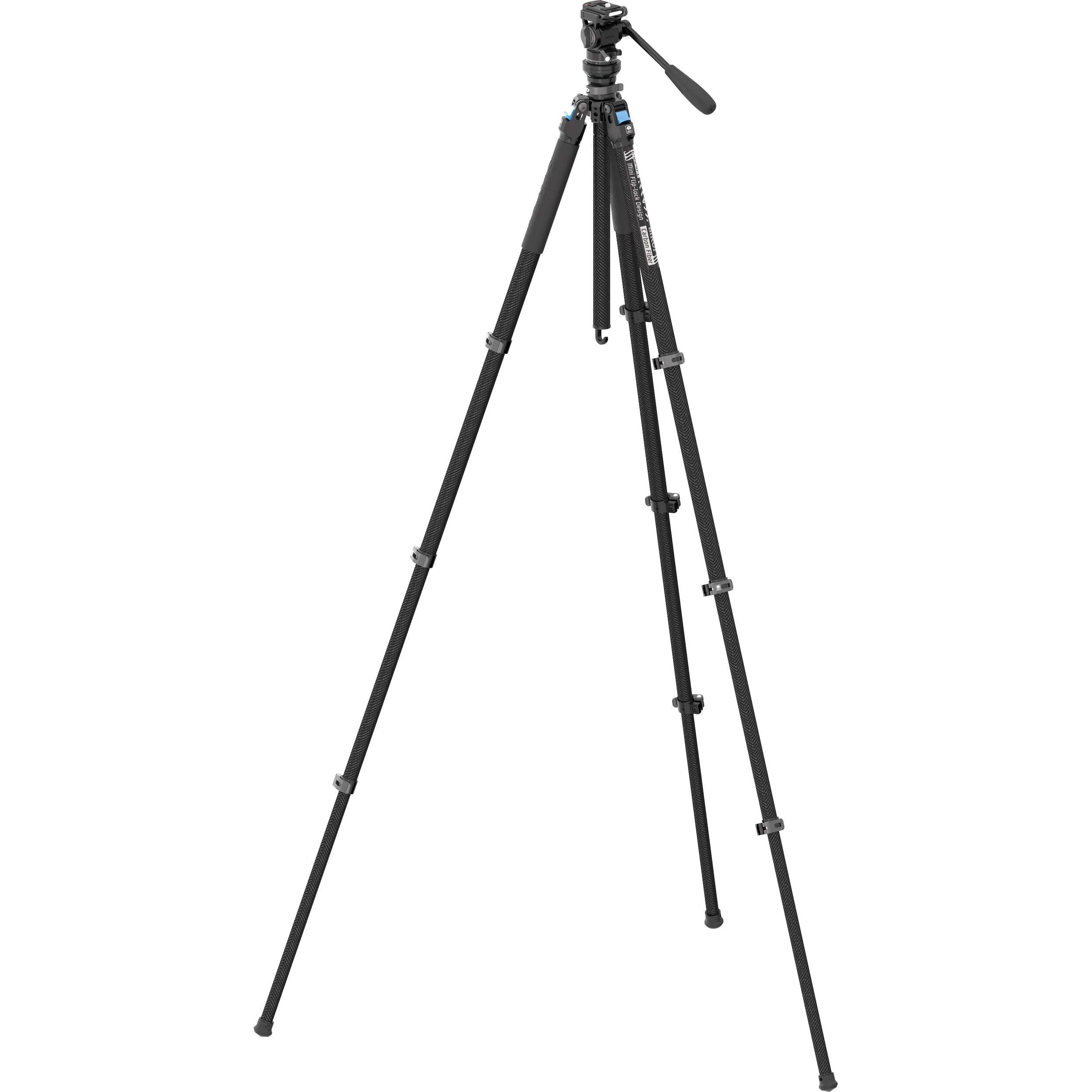 Sirui L-224F Carbon Fiber Video Tripod with KV-5 Pan/Tilt Head - Image 7