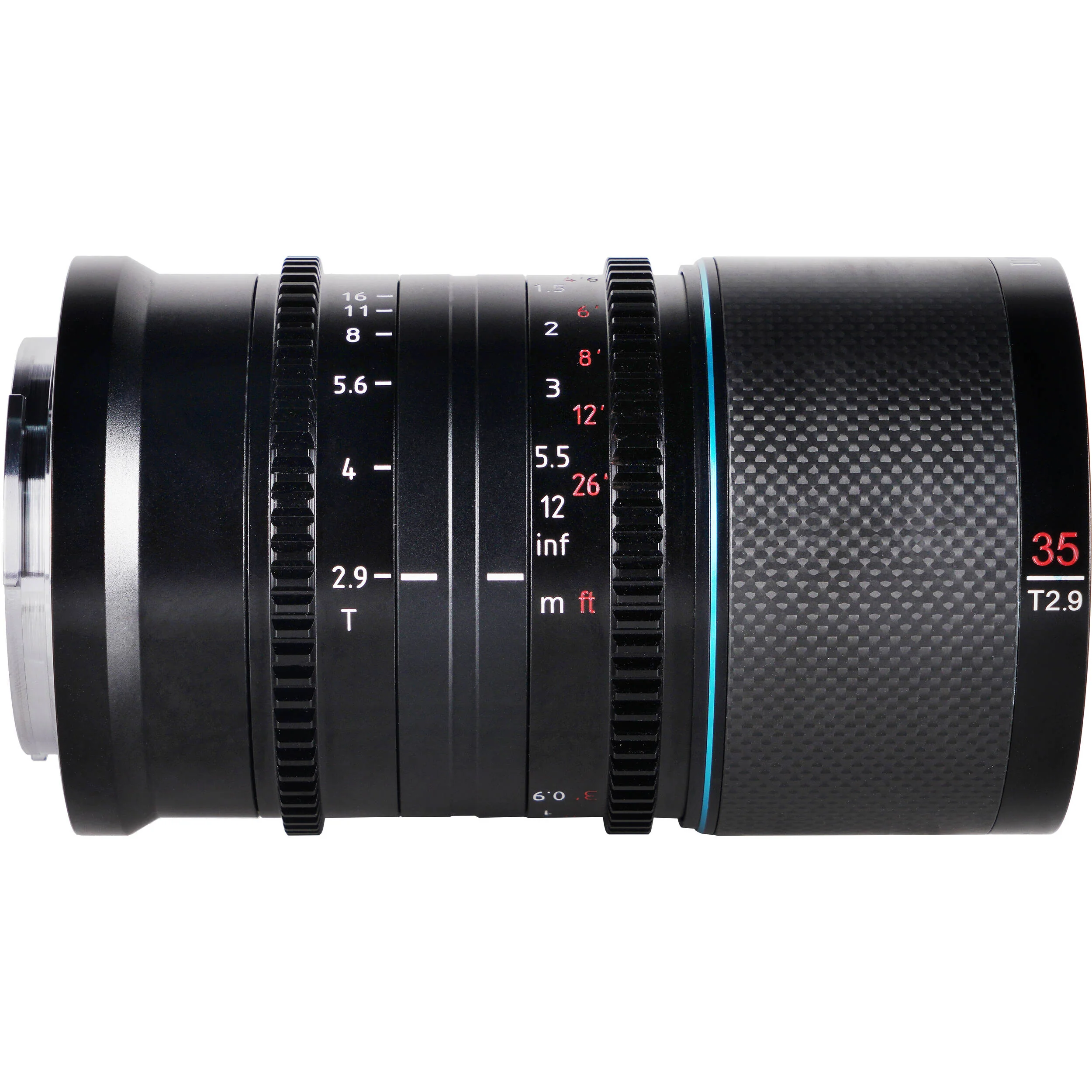 Sirui Saturn 35mm T2.9 1.6x Carbon Fiber Full-Frame Anamorphic Lens (DL Mount, Blue Flare) - Image 4