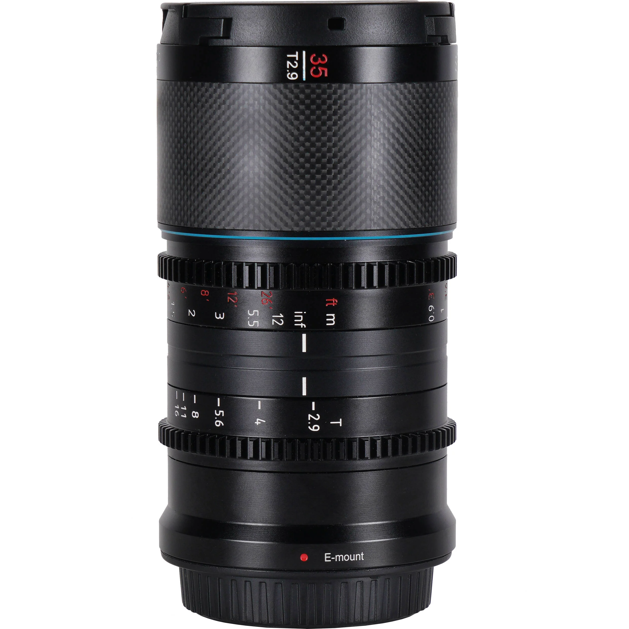 Sirui Saturn 35mm T2.9 1.6x Carbon Fiber Full-Frame Anamorphic Lens (DL Mount, Blue Flare) - Image 6