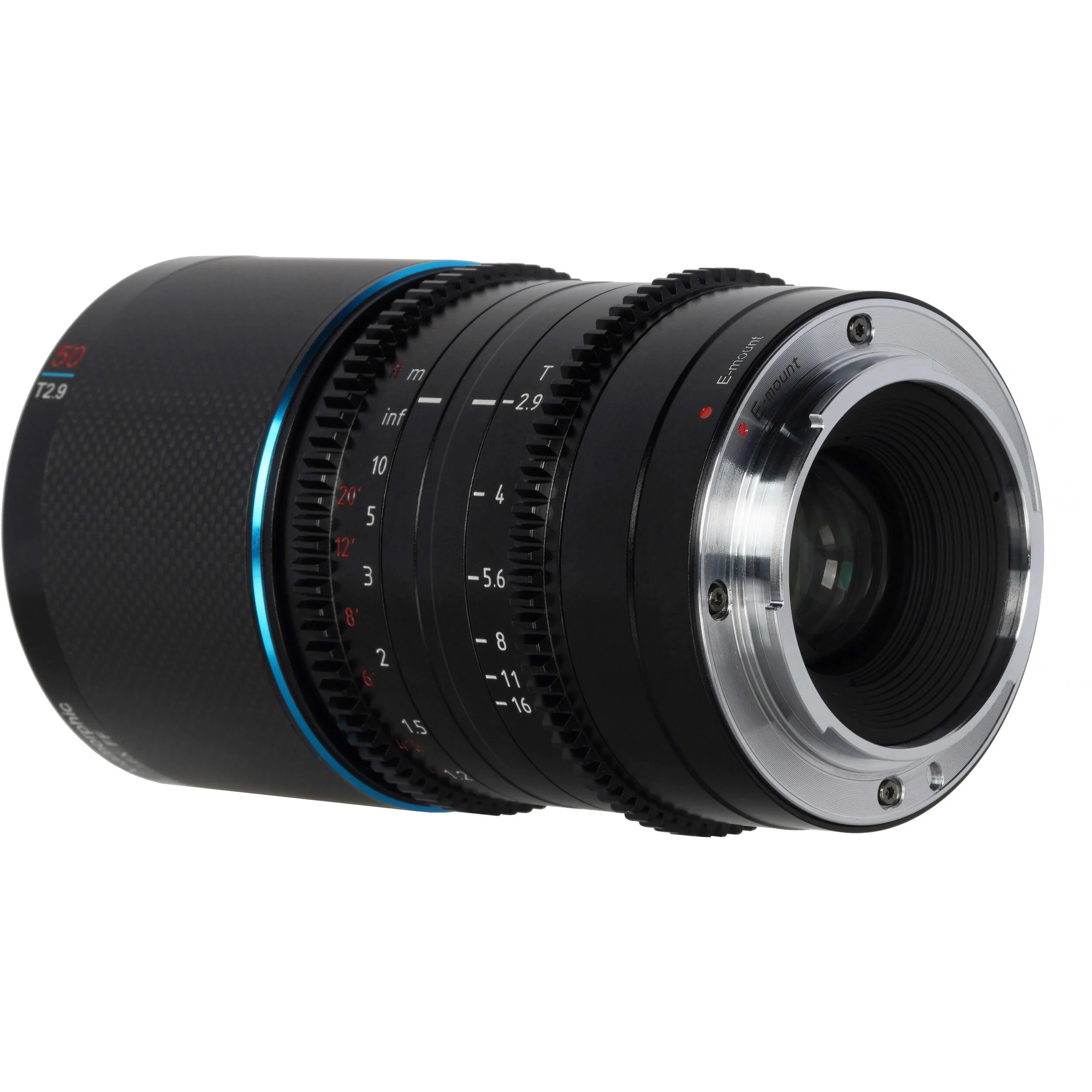 Sirui Saturn 50mm T2.9 1.6x Carbon Fiber Full-Frame Anamorphic Lens (Sony E, Blue Flare) - Image 5