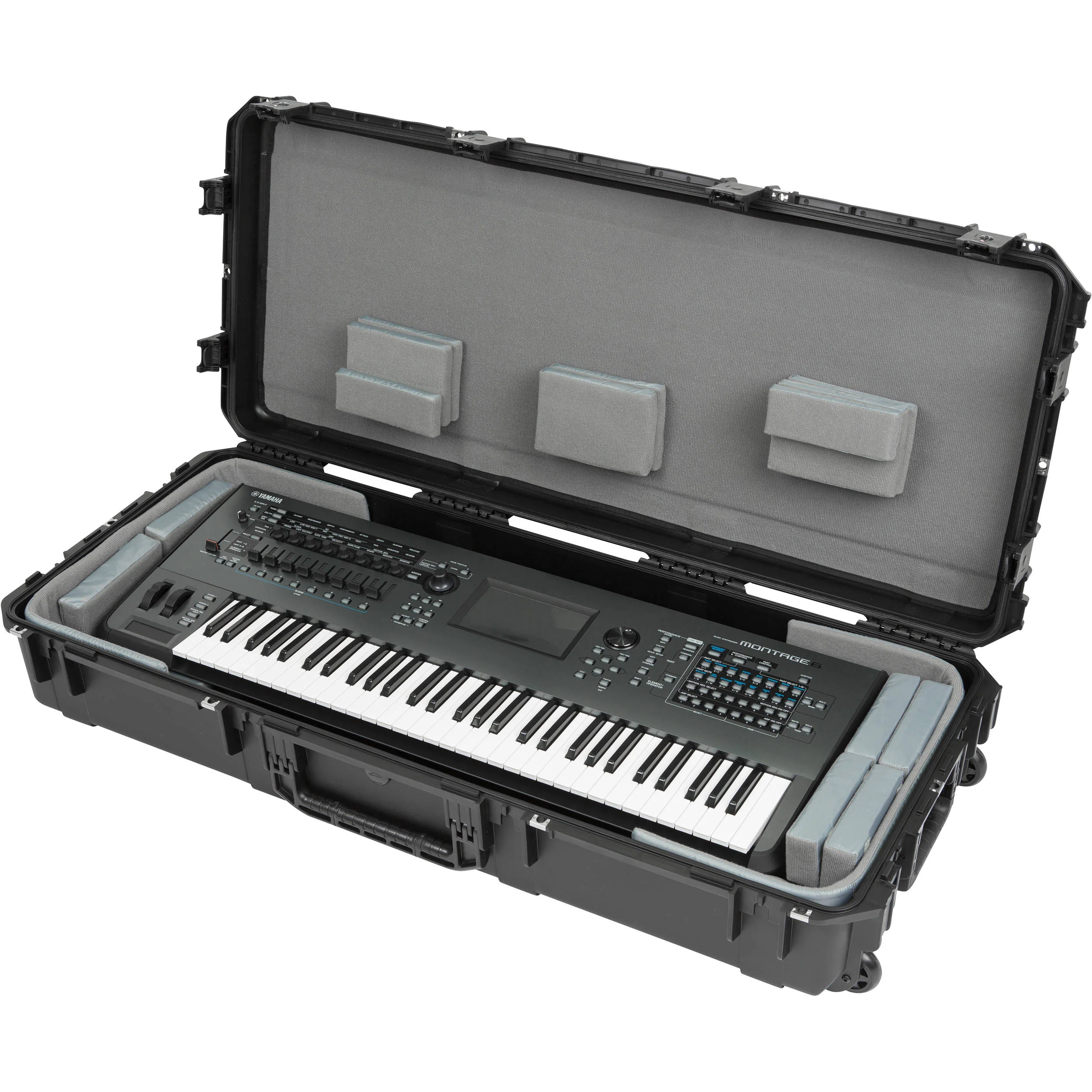 SKB iSeries 61-Note Wide Keyboard Case - with Think Tank Interior : 45 x 18 x 6.25" - Image 16