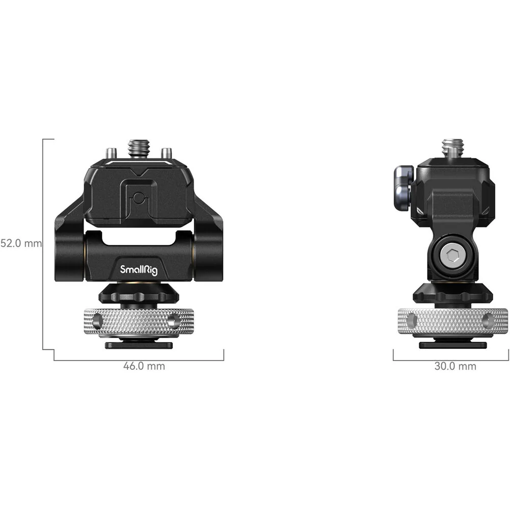 SmallRig Drop-In Hawklock Mini Quick Release Monitor Mount with Shoe Adapter - Image 3