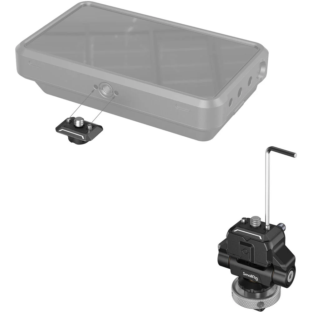 SmallRig Drop-In Hawklock Mini Quick Release Monitor Mount with Shoe Adapter - Image 4