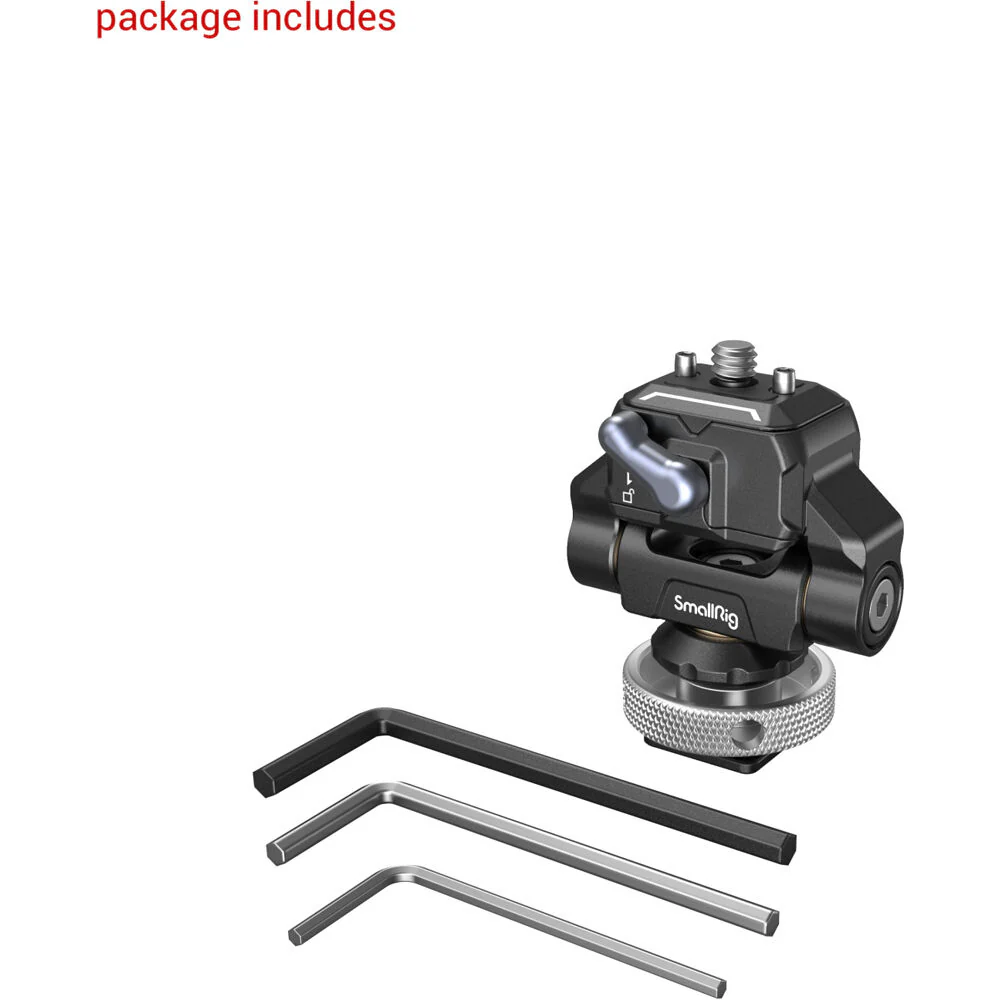 SmallRig Drop-In Hawklock Mini Quick Release Monitor Mount with Shoe Adapter - Image 5
