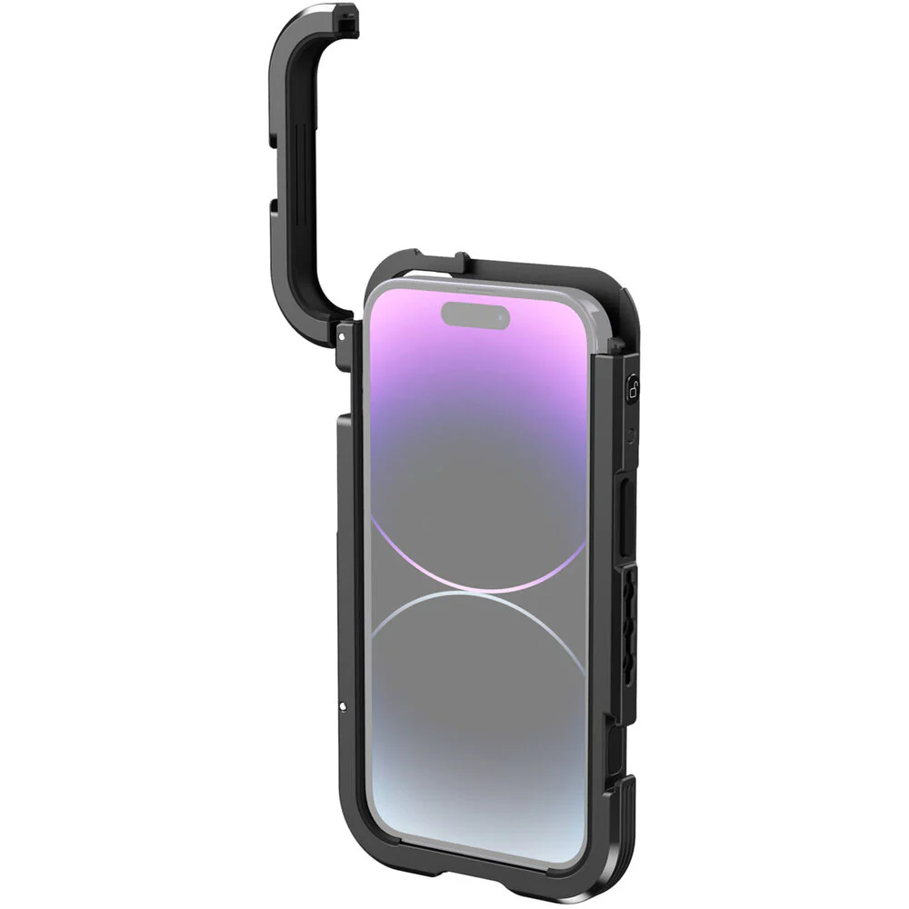 SmallRig Mobile Video Cage Kit with Single Handle for iPhone 14 Pro - Image 2
