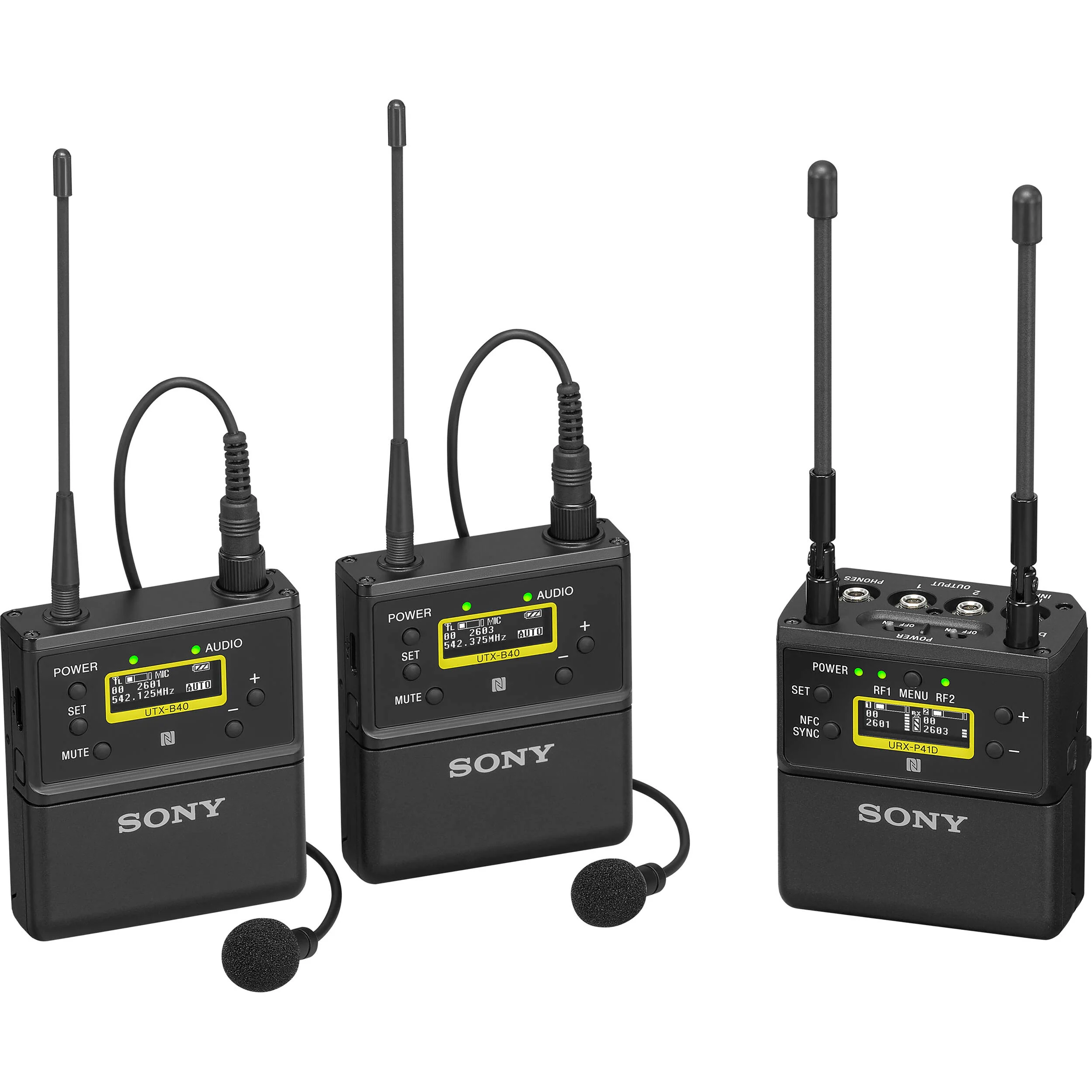 Sony UWP-D27 2-Person Camera-Mount Wireless Handheld Combo Microphone System Kit (UC90: 941 to 960 MHz) - Image 2