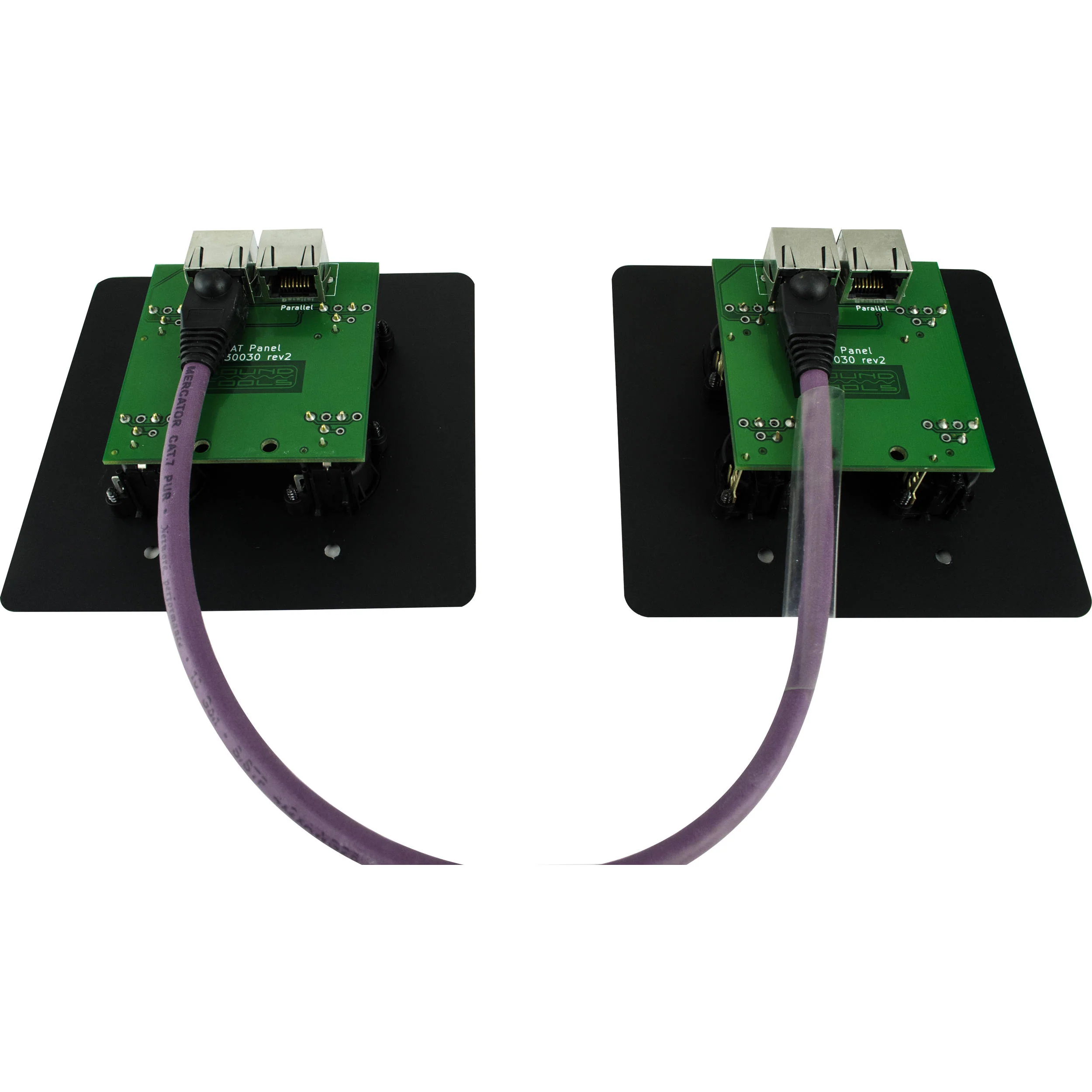 SoundTools WallCAT MX-B Wall Plate with Four XLR 3-Pin Male Connectors (Black) - Image 5