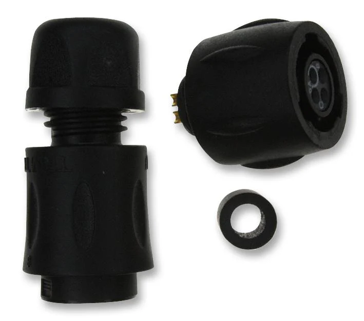 SOURIAU UTS6JC8E4S Circular Connector, Trim Trio UTS Series, Straight Plug, 4 Contacts, Solder Socket, Bayonet