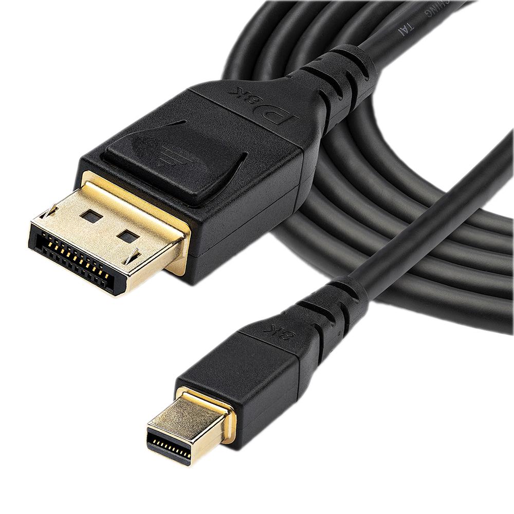 Startech DP14MDPMM2MB DP14MDPMM2MB Audio / Video Cable Assembly Mini Displayport Plug 6.6 ft 2 m Black - Image 3